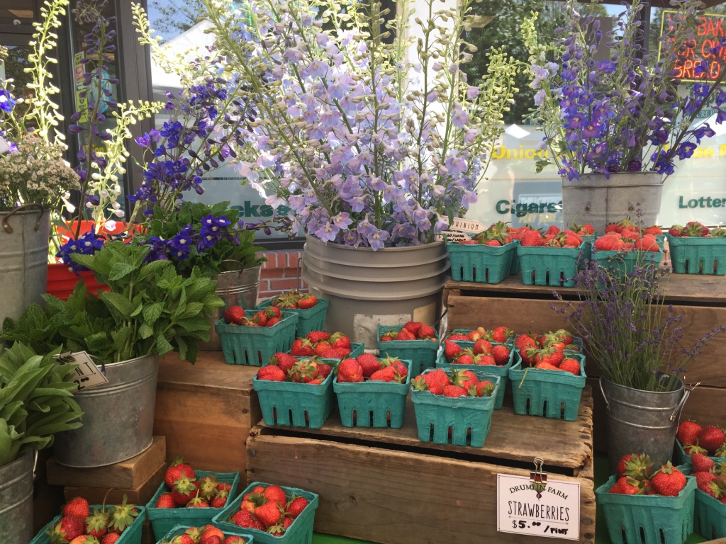 Sometimes my breaks from work include a run to the local farmers market.