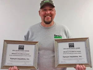 Efficiency Vermont 's Efficiency Excellence Network awarded us "Most Thermal Savings" and "Most Projects" for a small company in 2016.
