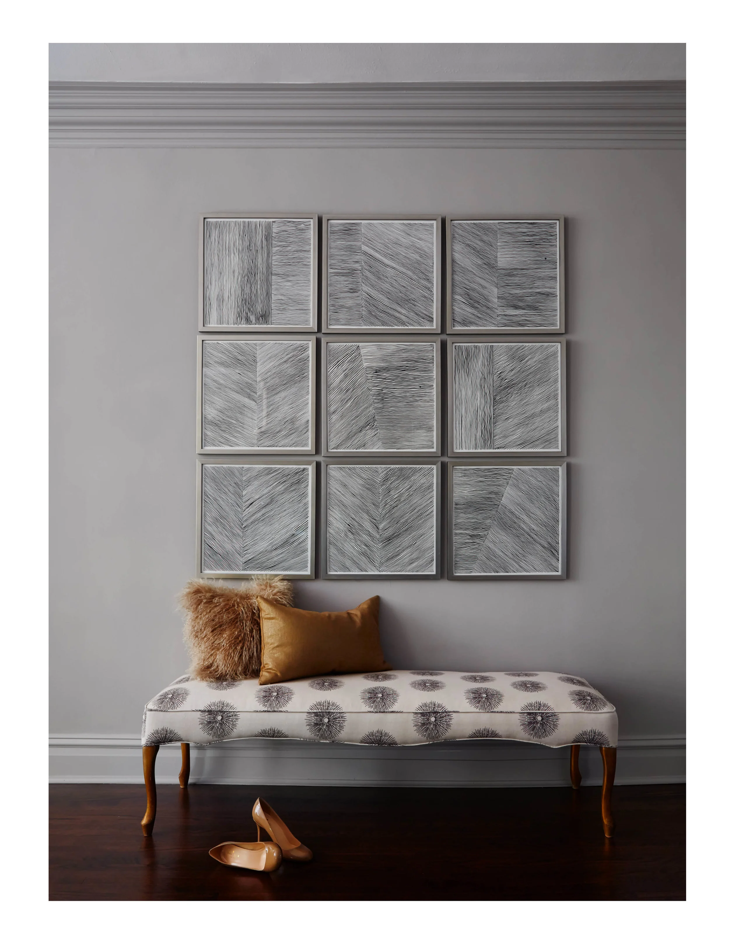 Art Wall Vintage Bench