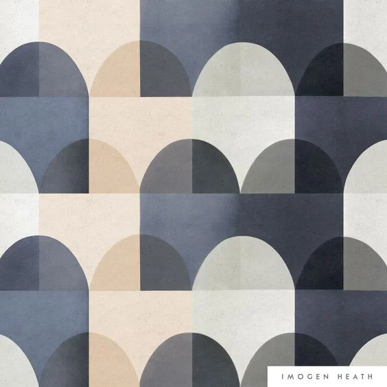 Viaduct Fabric - Blue 