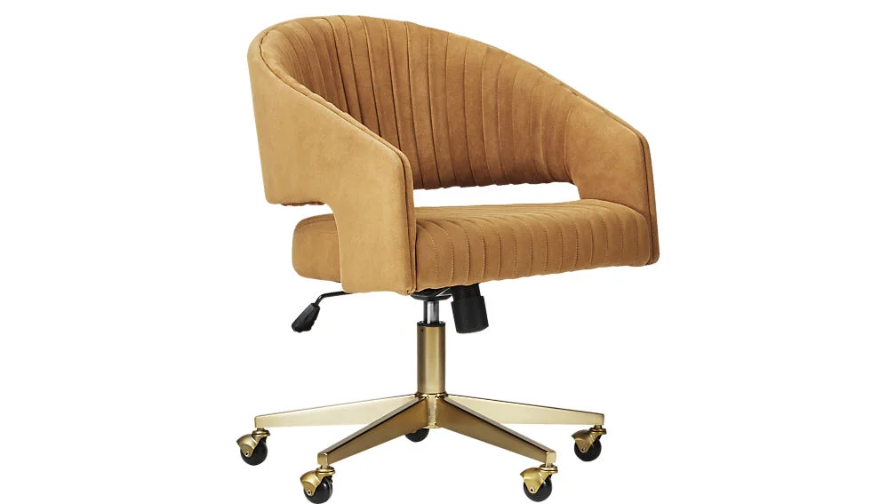 Channel Suede Office Chair