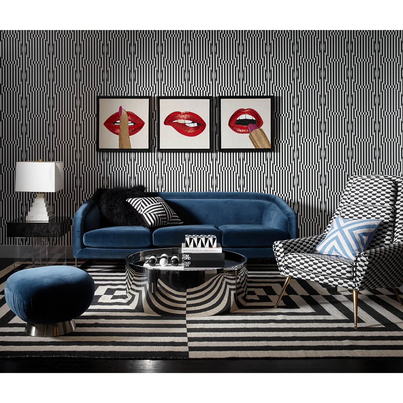 Bacharach sofa by Jonathan Adler