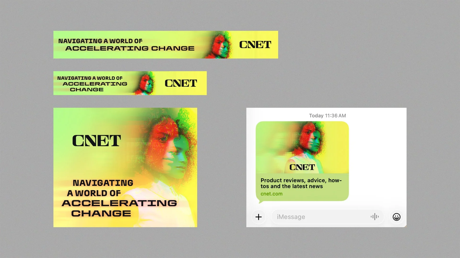 Redesigned CNET House Ads