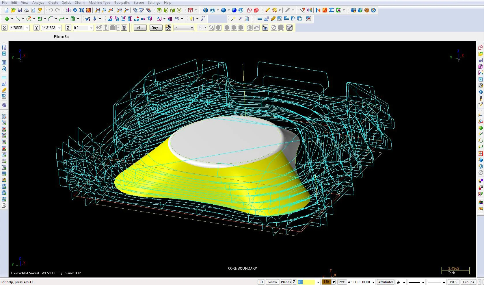 CNC milling the lamp base.