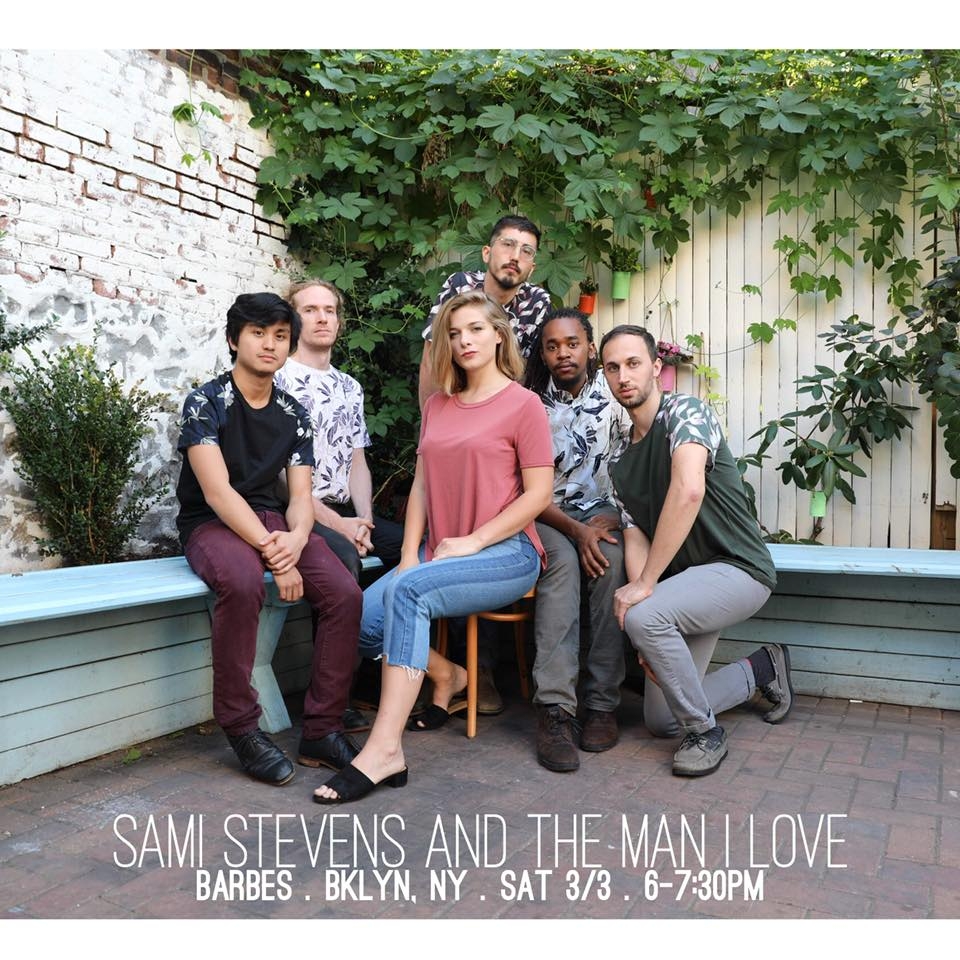 Sami Stevens and The Man I Love, performing at Barbes in Brooklyn NY on Saturday March 3, 6:00 to 7:30 PM.
