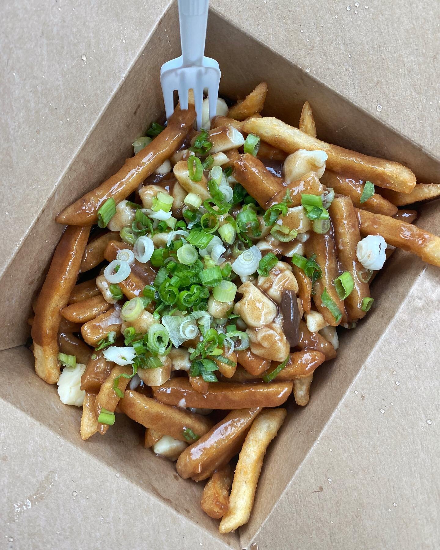 honouring meatless monday with poutine 🤭🍟 (mushroom gravy &amp; extra cheese curds obvs lol)

@stephwants you to tag someone you&rsquo;d share poutine with 😍&hearts;️🍟⬇️🔥
&mdash;
#poutine #fries #vegetarian #canadian #cheatdayeats