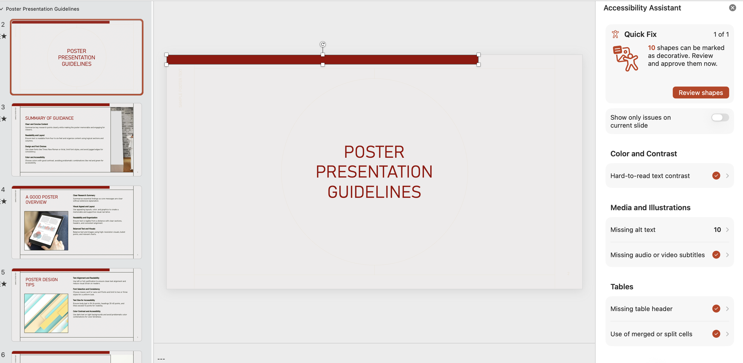 Screenshot of Same Powerpoint redesigned  by CoPilot with IU Colors