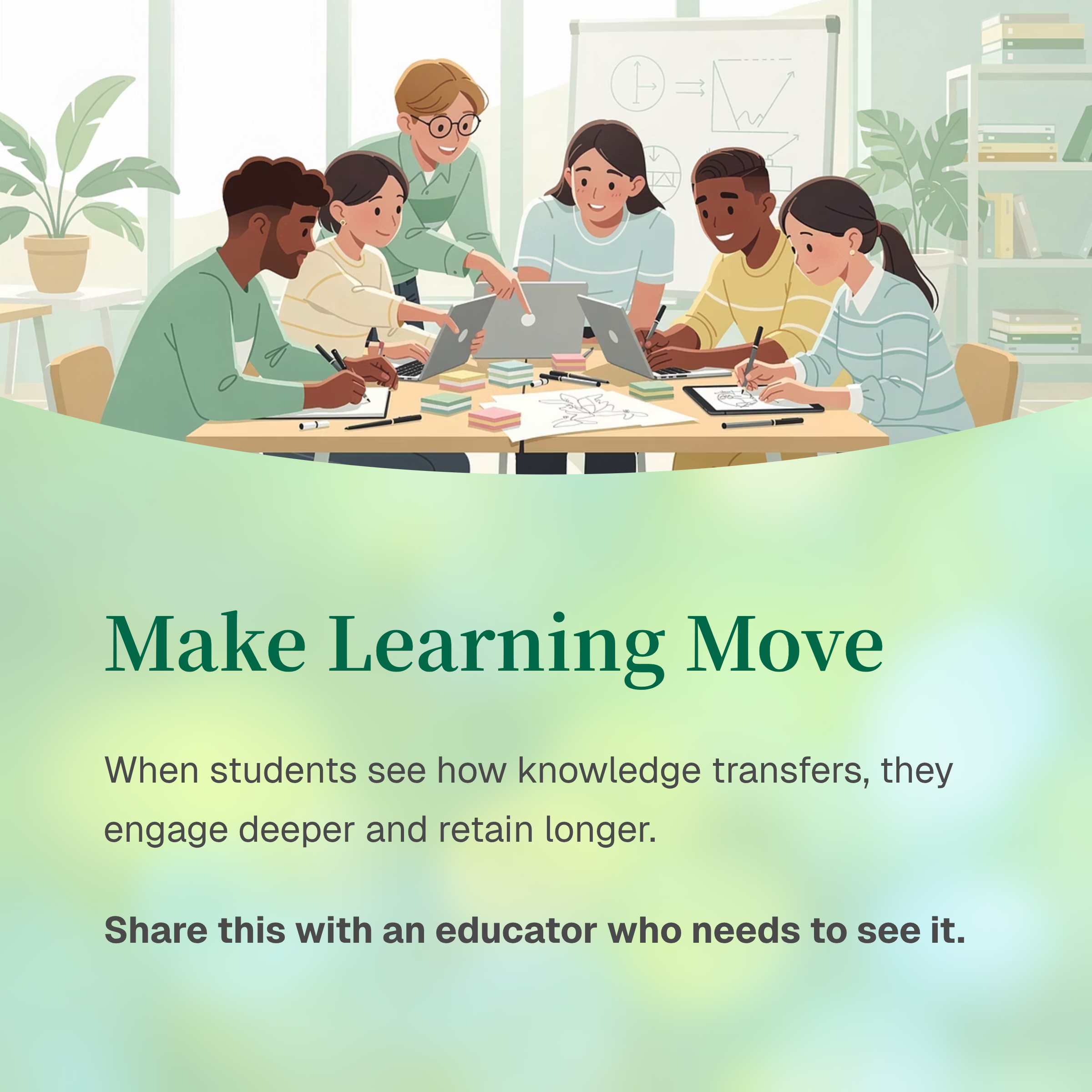 a group of students with computers on the desk collaborating