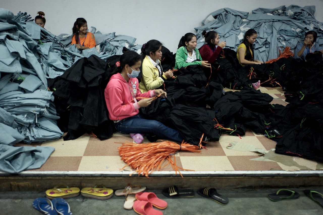 Workers at SL Garment factory (Credit: Ben Woods)