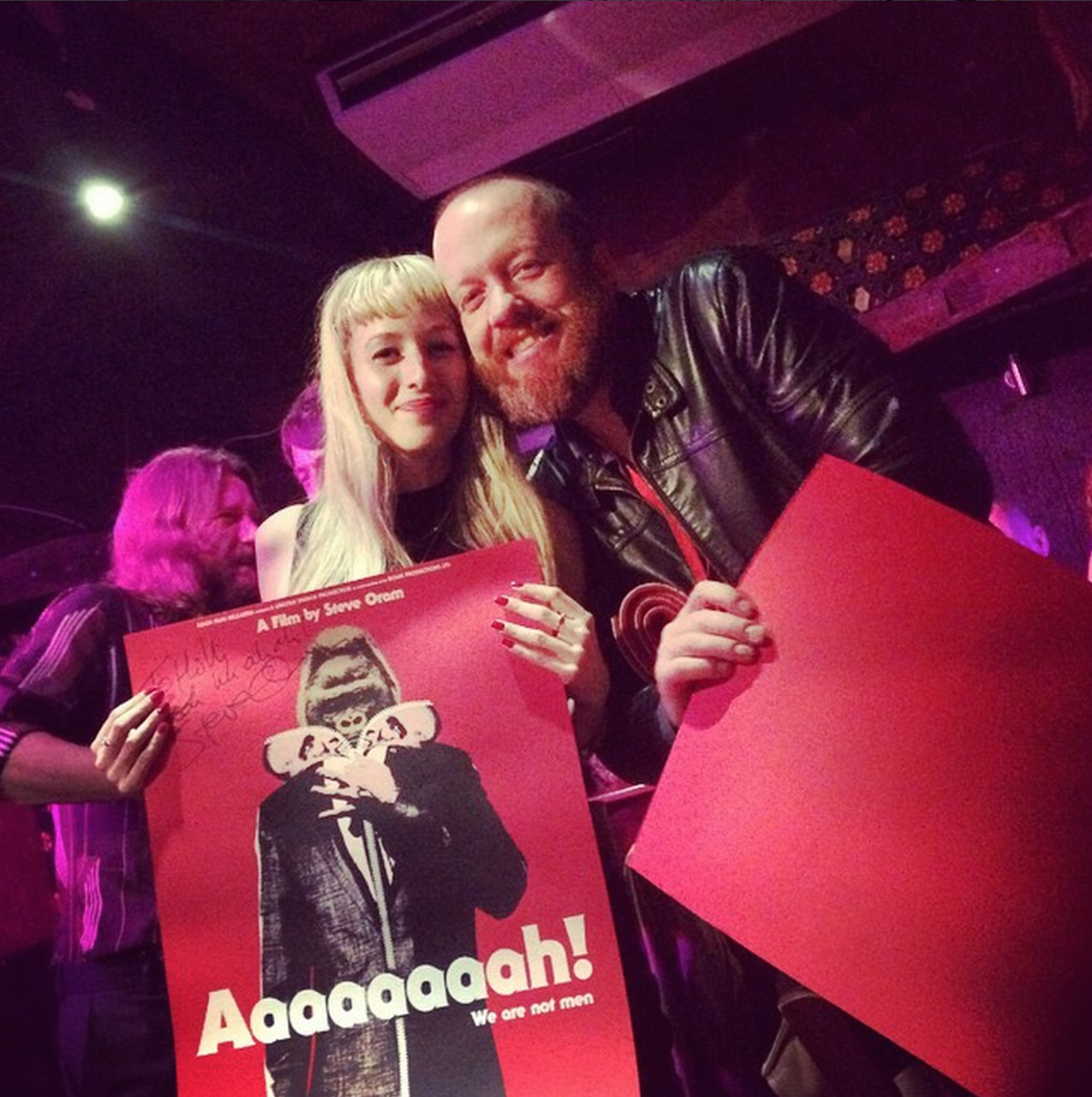 Steve and Holli pictured with the poster at the premiere!