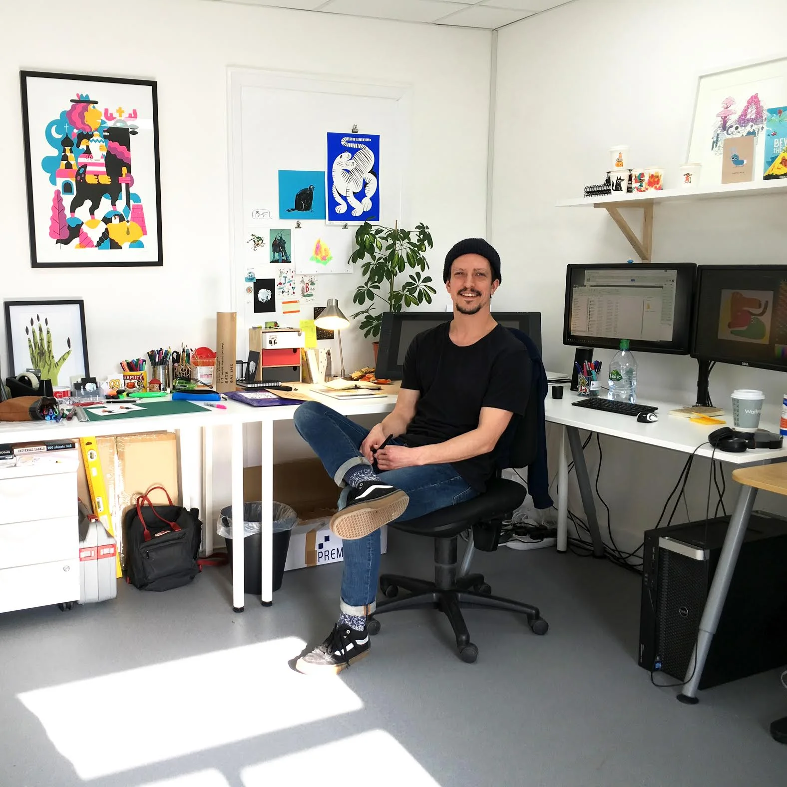 John in his studio
