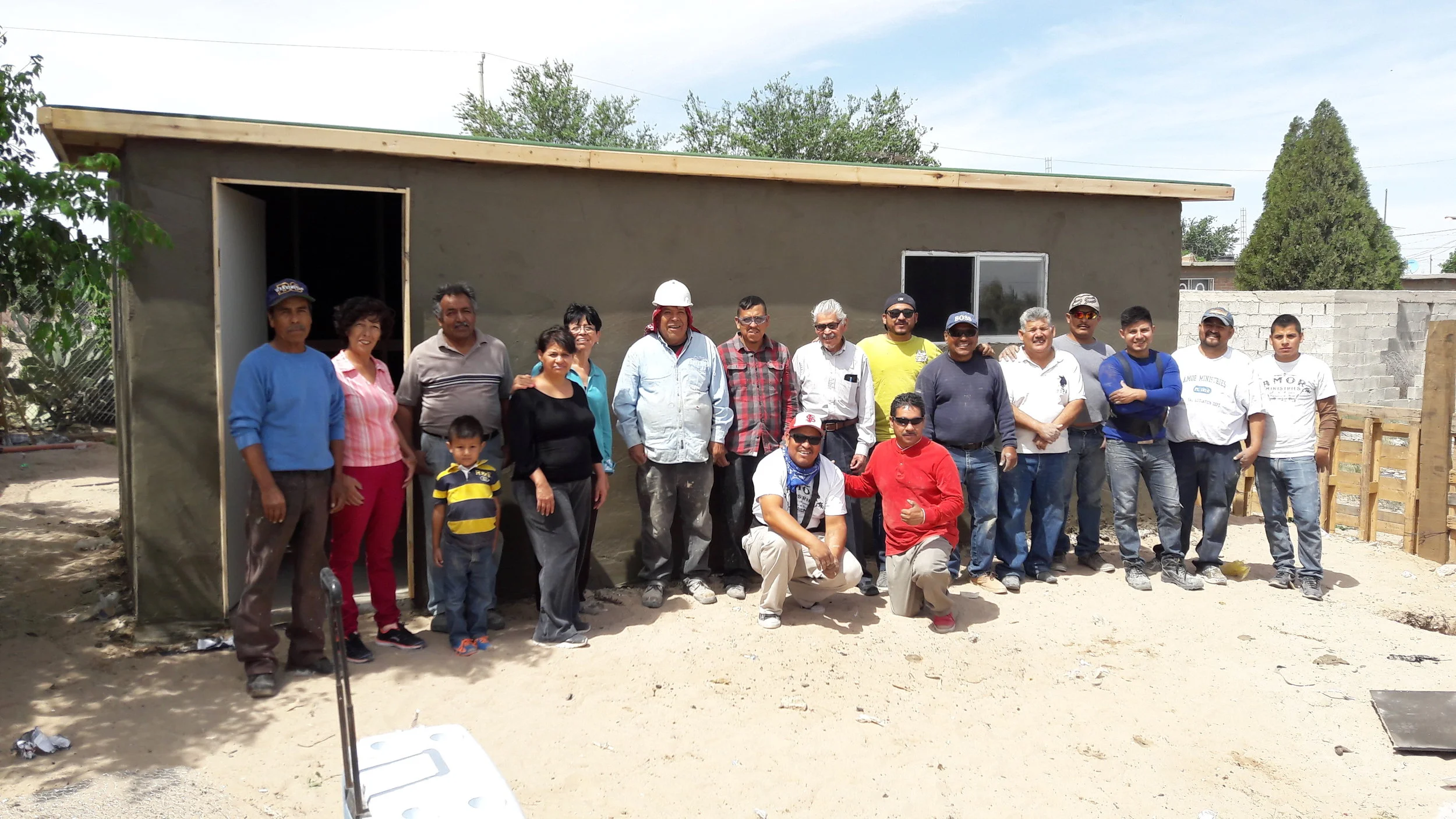 Jorge and Bertha as so grateful for their new home! Bertha has been fighting cancer and had recently been very discouraged by the pain of her disease. She and Jorge had paid for their land but couldn't construct a home because of the medical expenses that were mounting. Now, thanks to the funds from the golf tournament, they have a beautiful stucco home. Their message to you is: "Thank you to God for giving us the help and supprt that we need most, a place to call home."