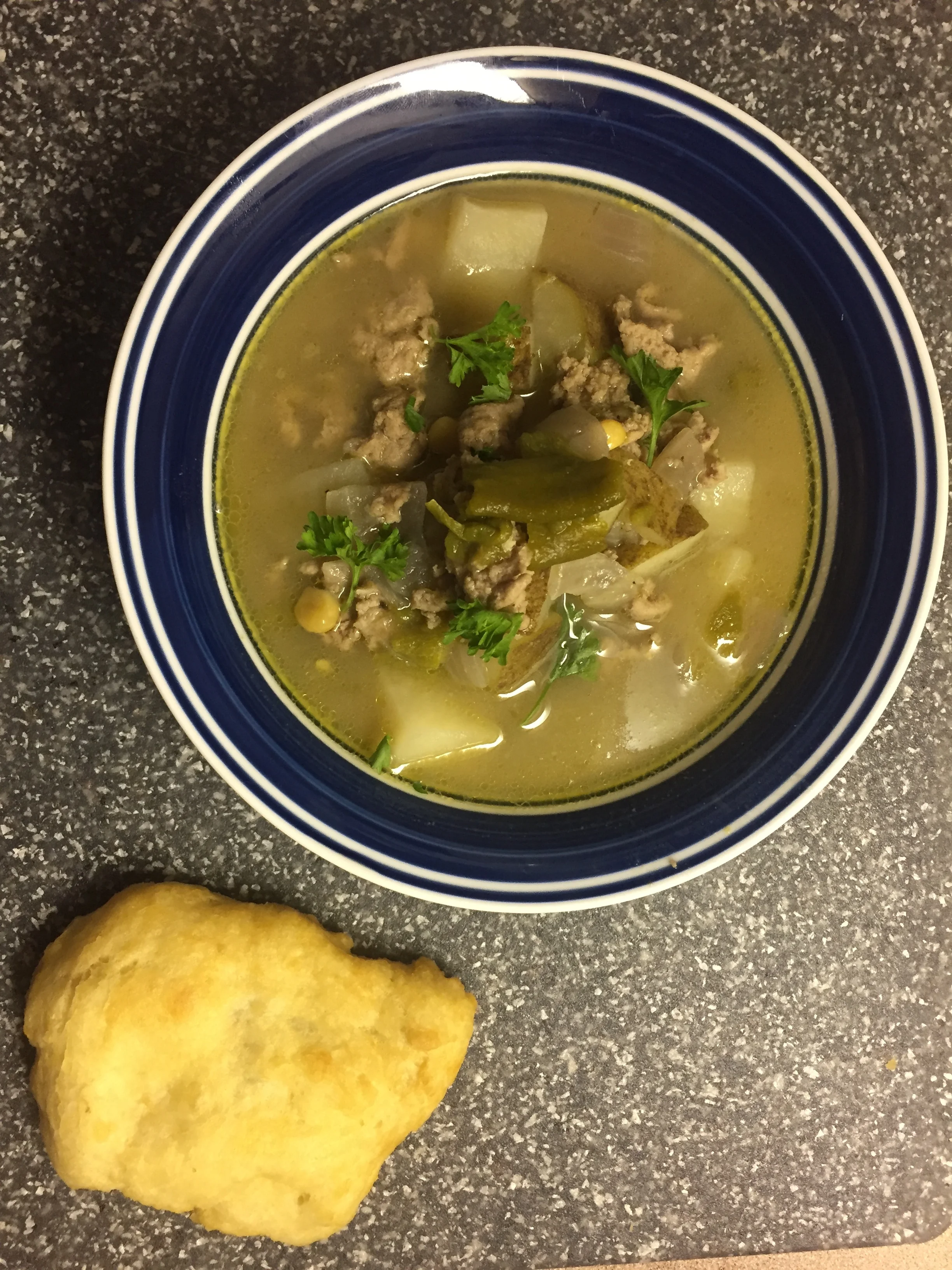 Grandmas Green Chili Potato Stew