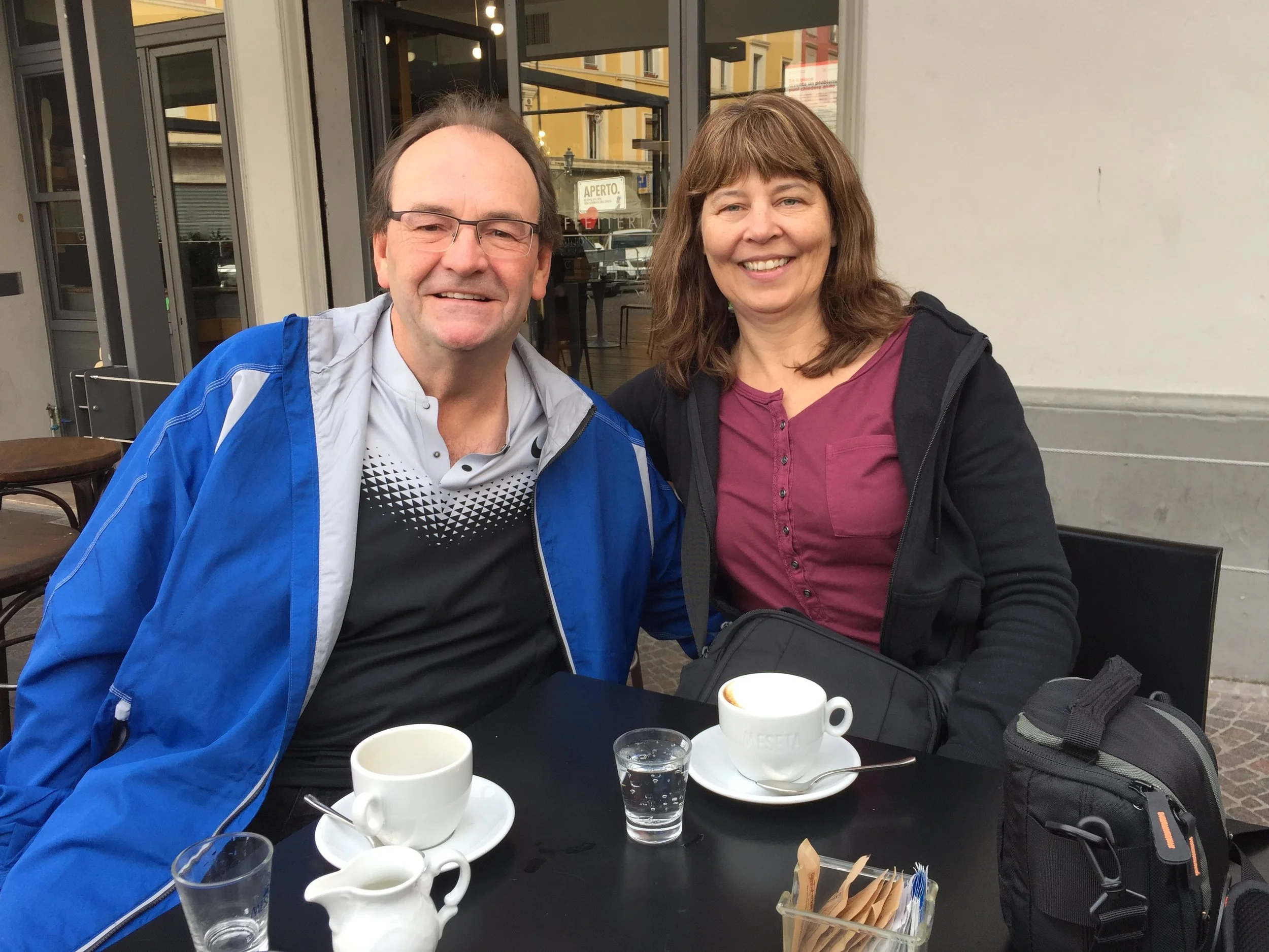 Colin Wright with his Loving Wife