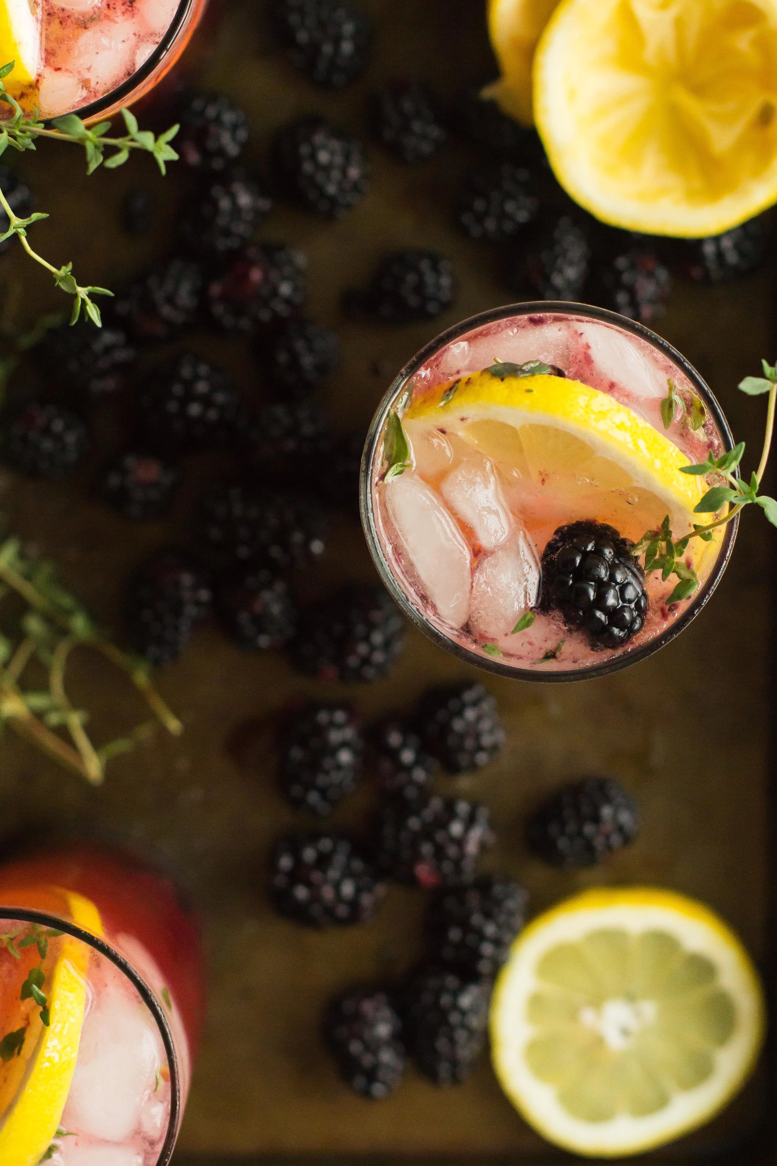 BlackberryThyme Vodka Collins [featuring Heritage Distilling Co