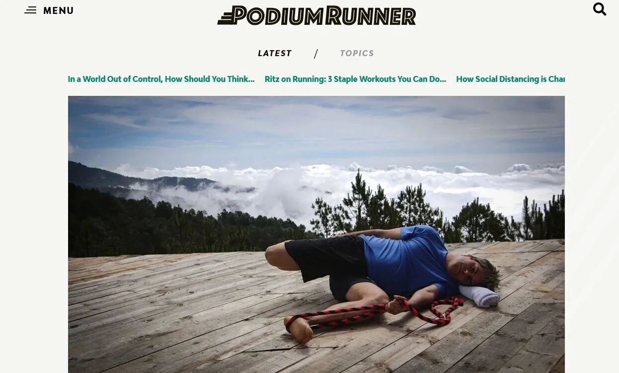 PODIUM RUNNER ARTICLE