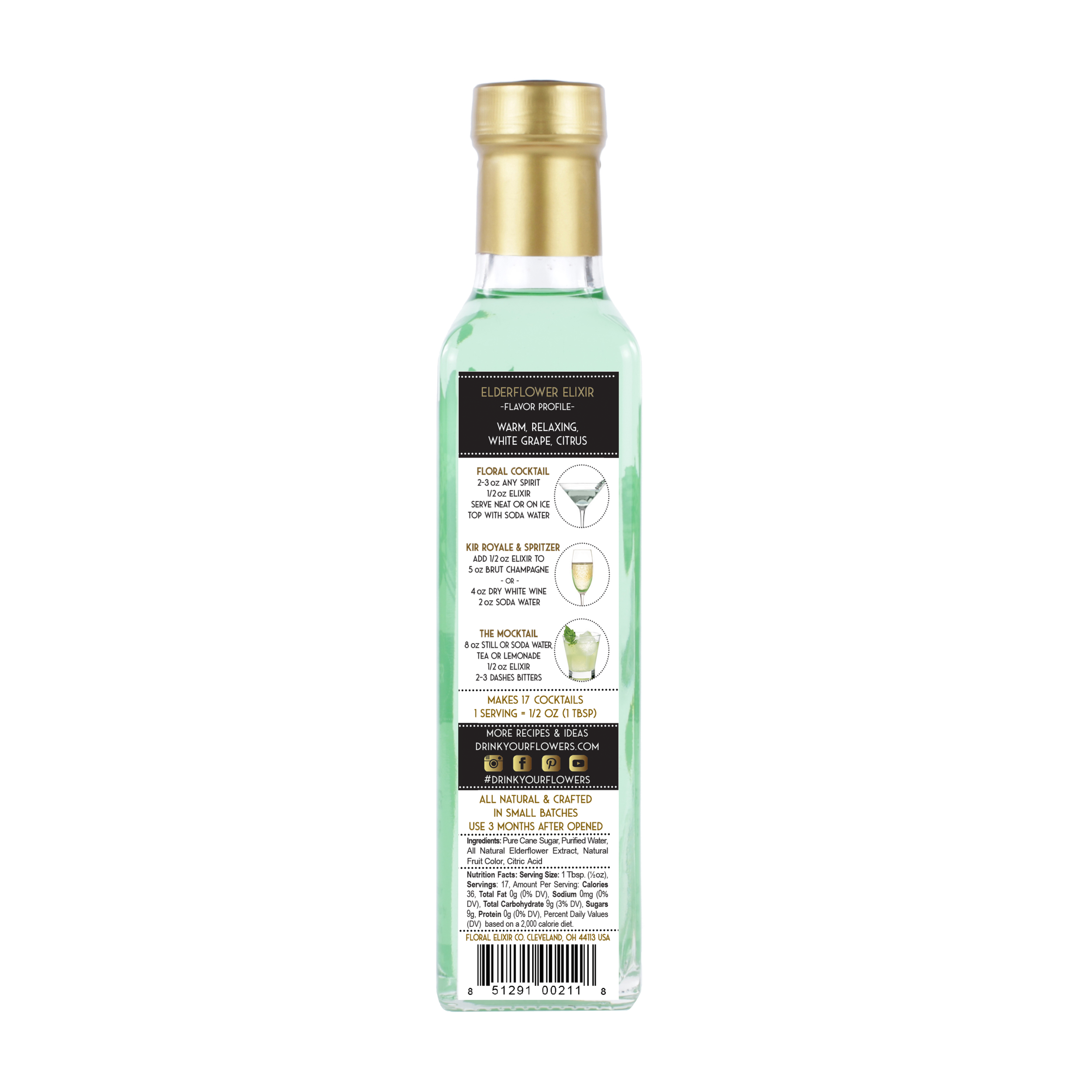 Elderflower Elixir Syrup 8.5 oz — Floral Elixir Co.