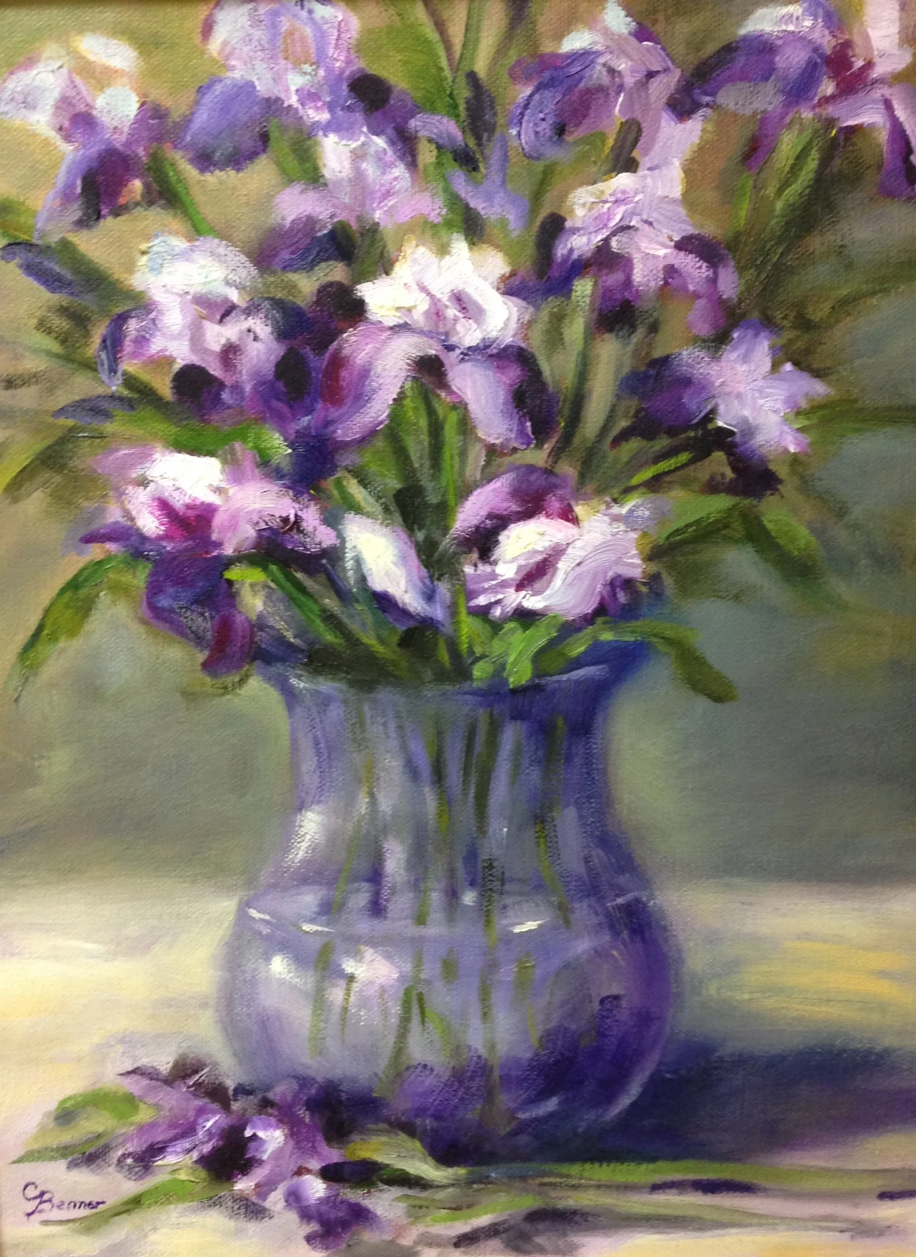 Purple and White