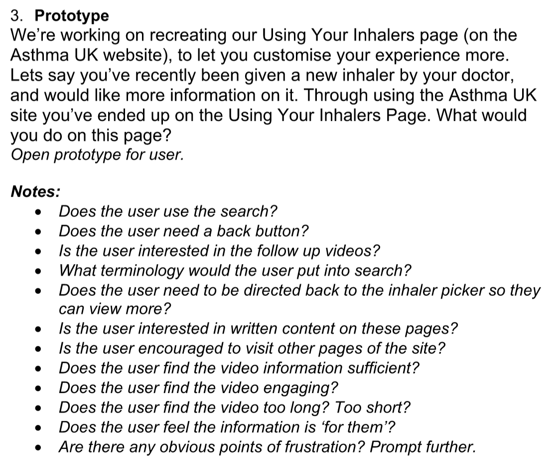 Example question from the discussion guide.