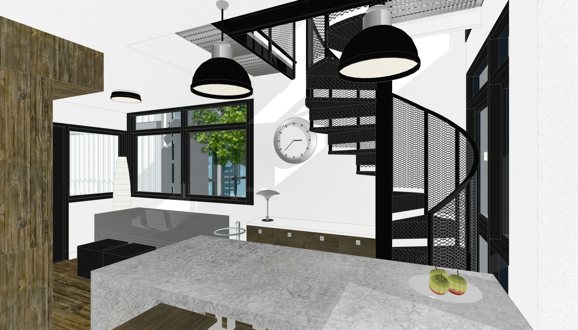 Foxworth Architecture - Schnitzelburg Container Homes (Kitchen)