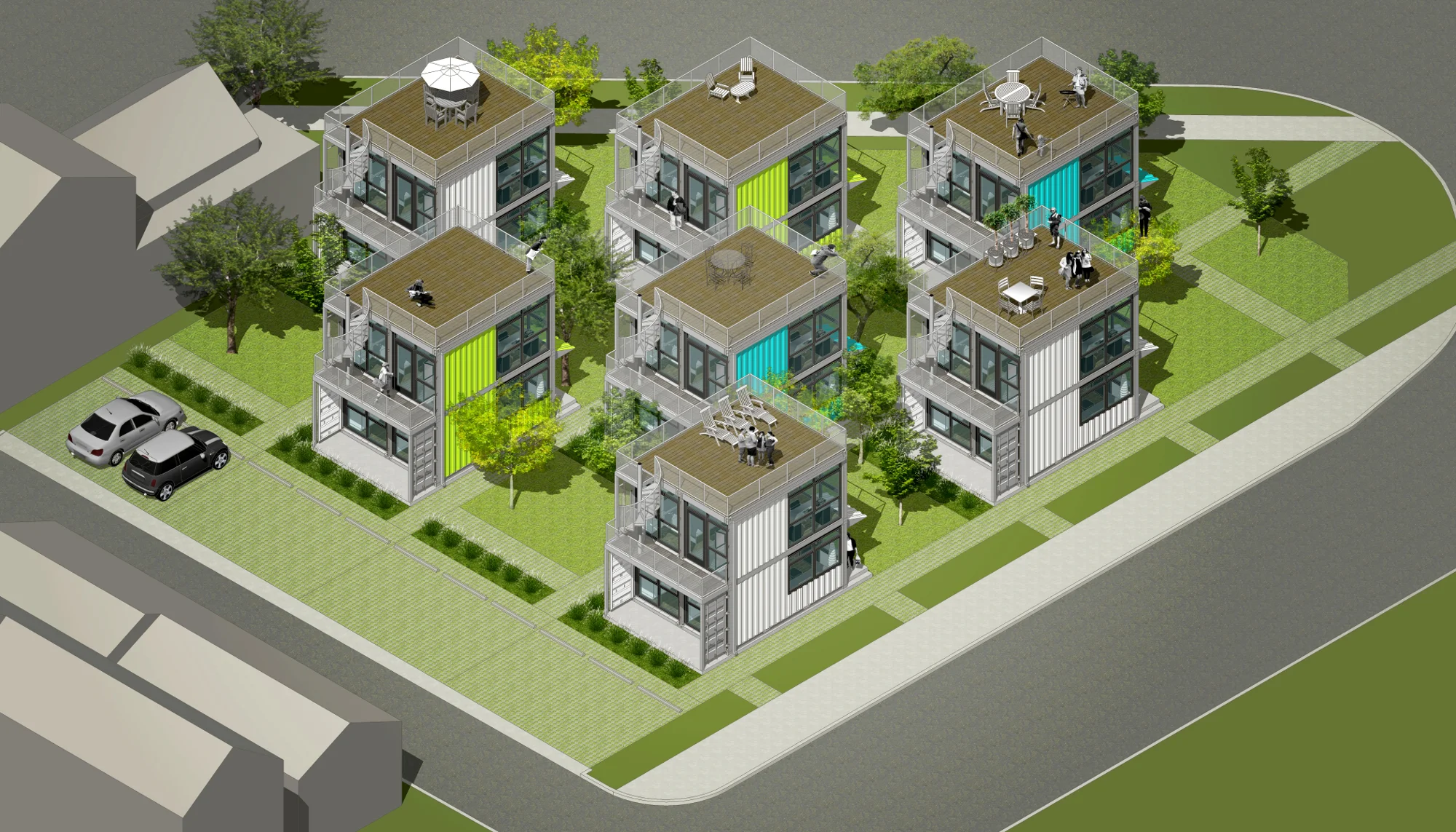 Foxworth Architecture - Schnitzelburg Container Homes