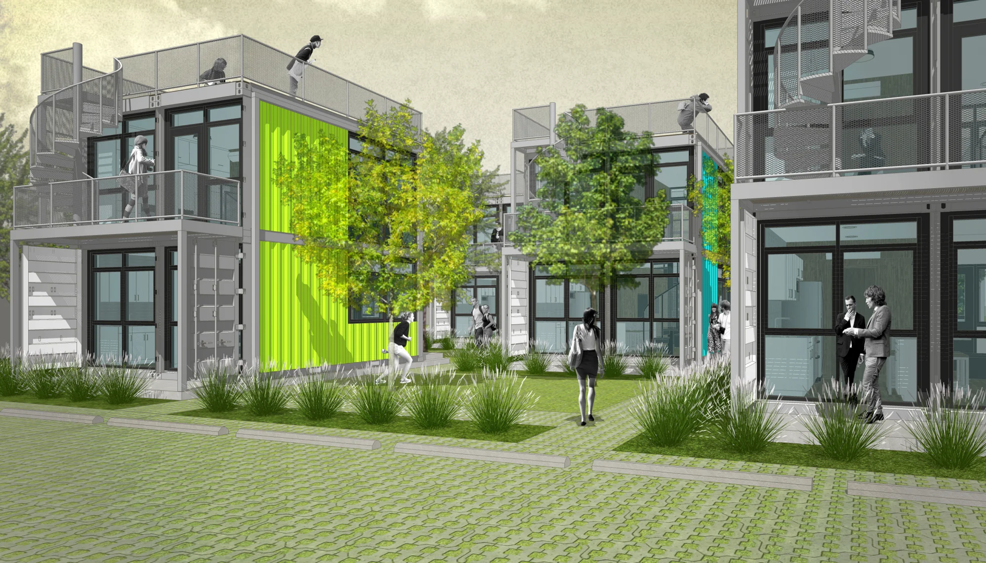 Foxworth Architecture - Schnitzelburg Container Homes