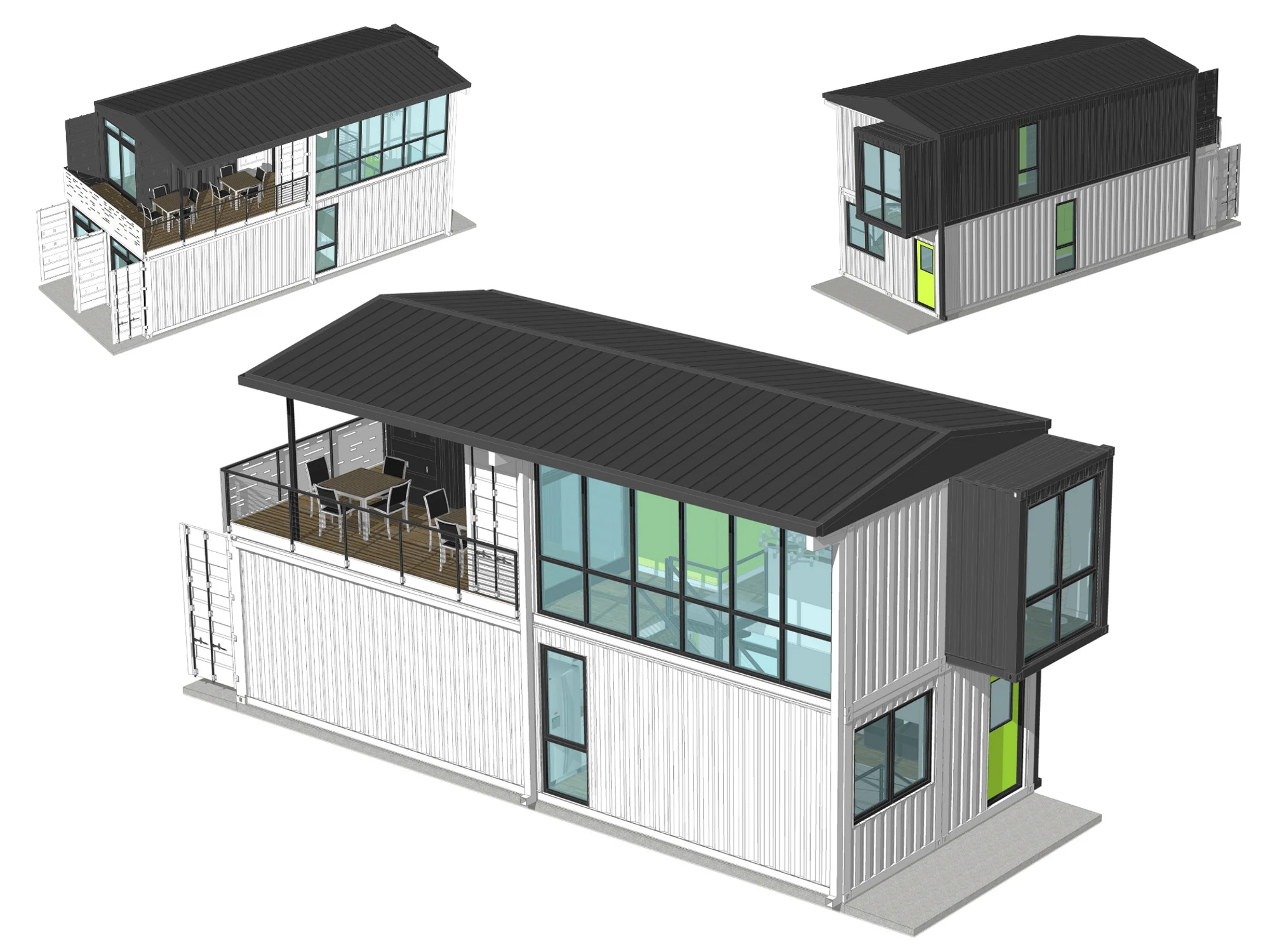 Foxworth Architecture - Container House 2 - Louisville, KY (Aerial Perspectives)