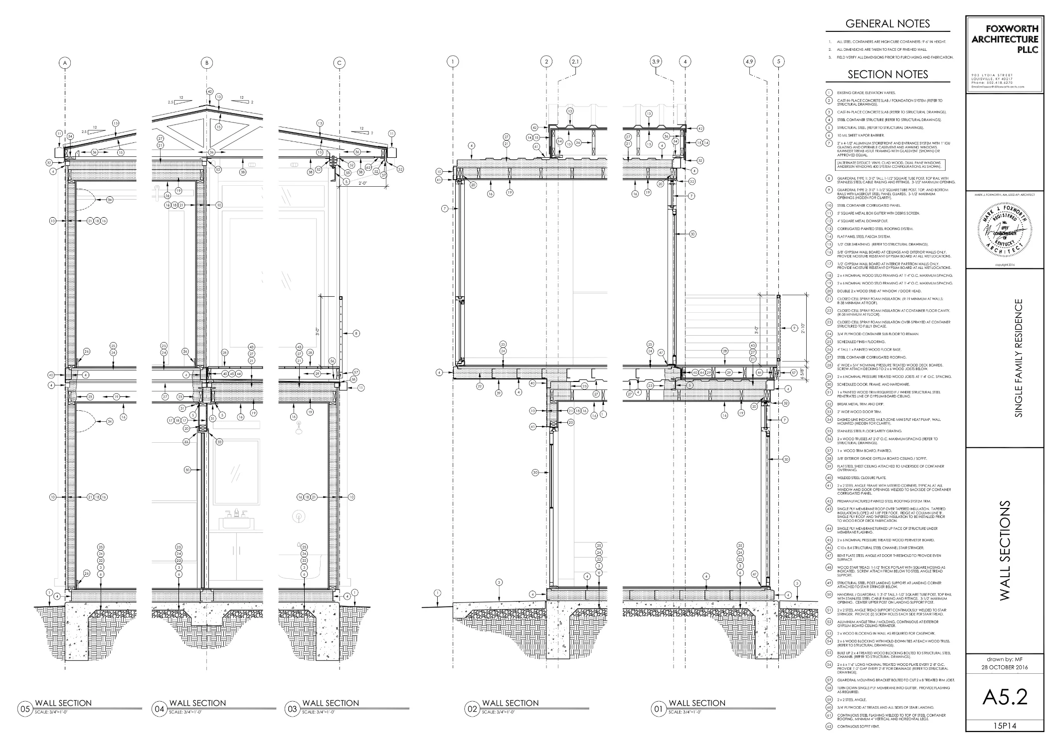 Foxworth Architecture - Container House 2 - Louisville, KY (CDs)