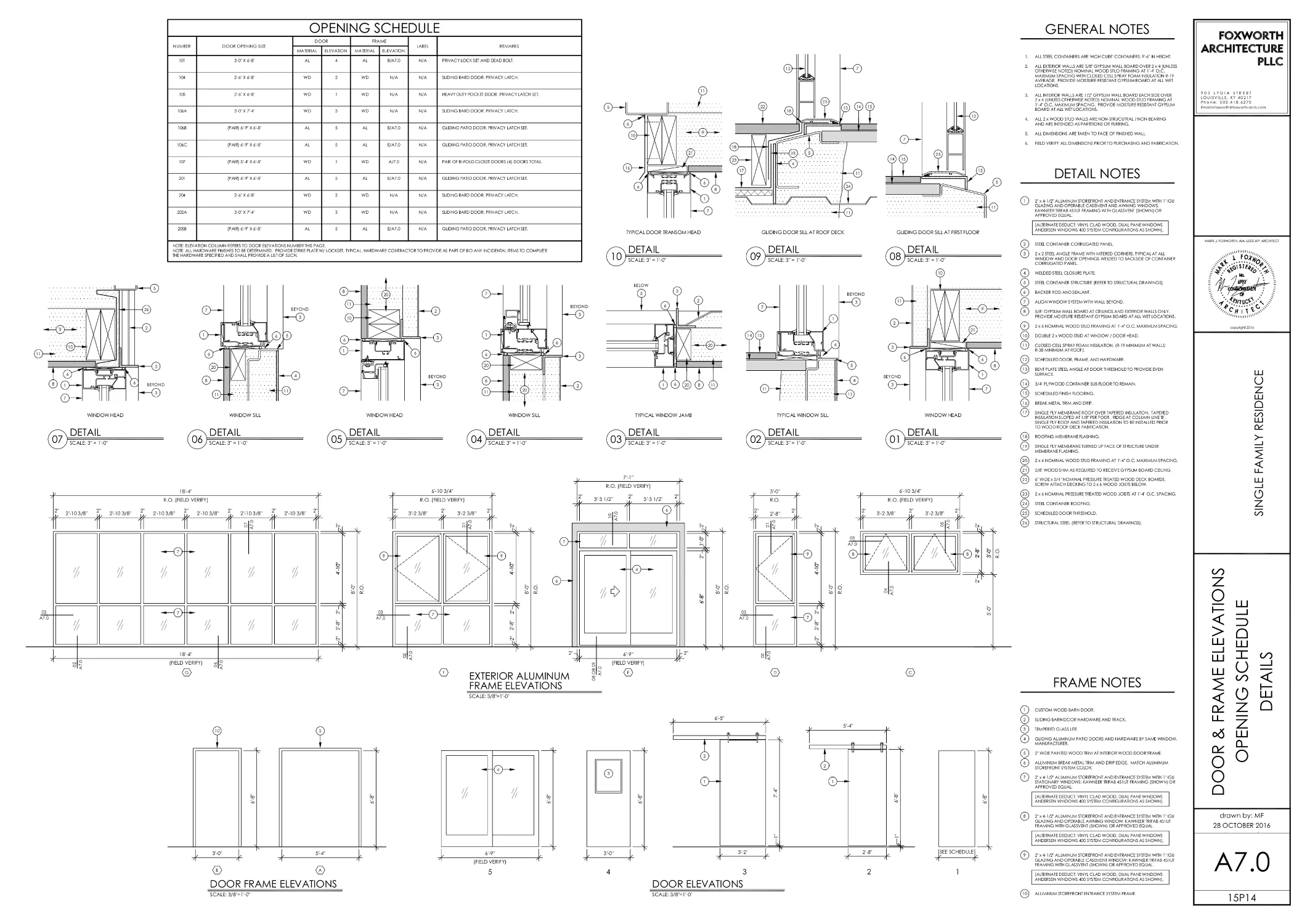 Foxworth Architecture - Container House 2 - Louisville, KY (CDs)