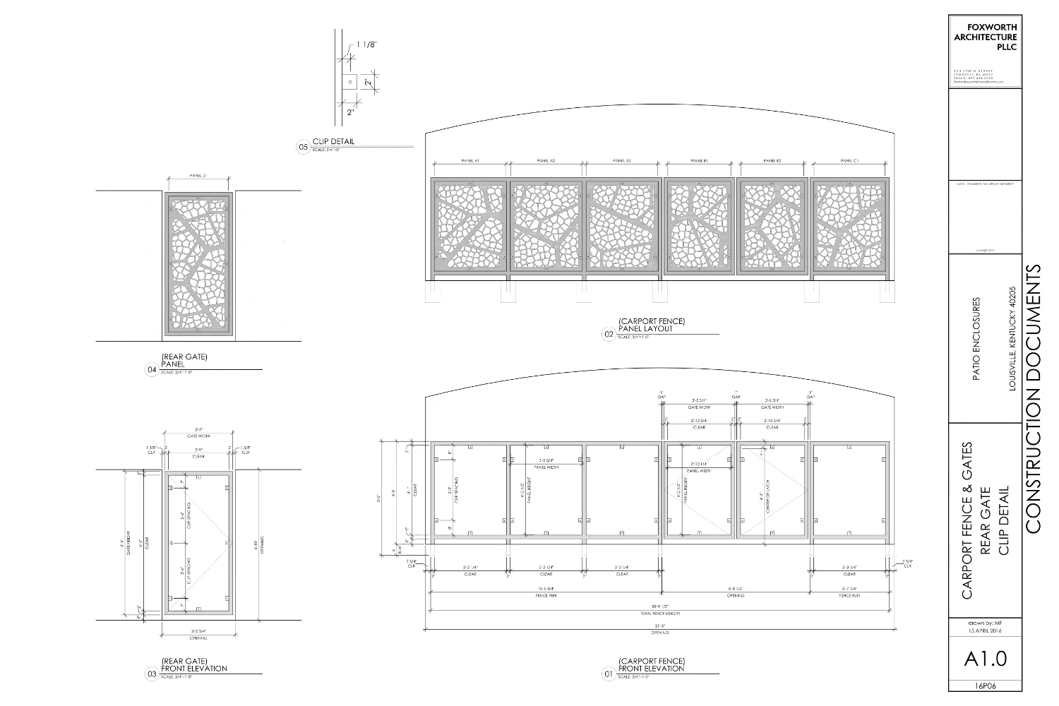 Foxworth Architecture - Cellular Fence - Louisville, Kentucky