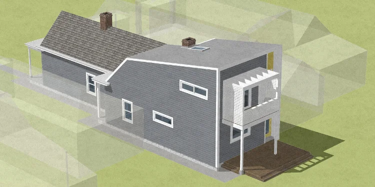 Foxworth Architecture - Shotgun House Addition - Louisville, Kentucky