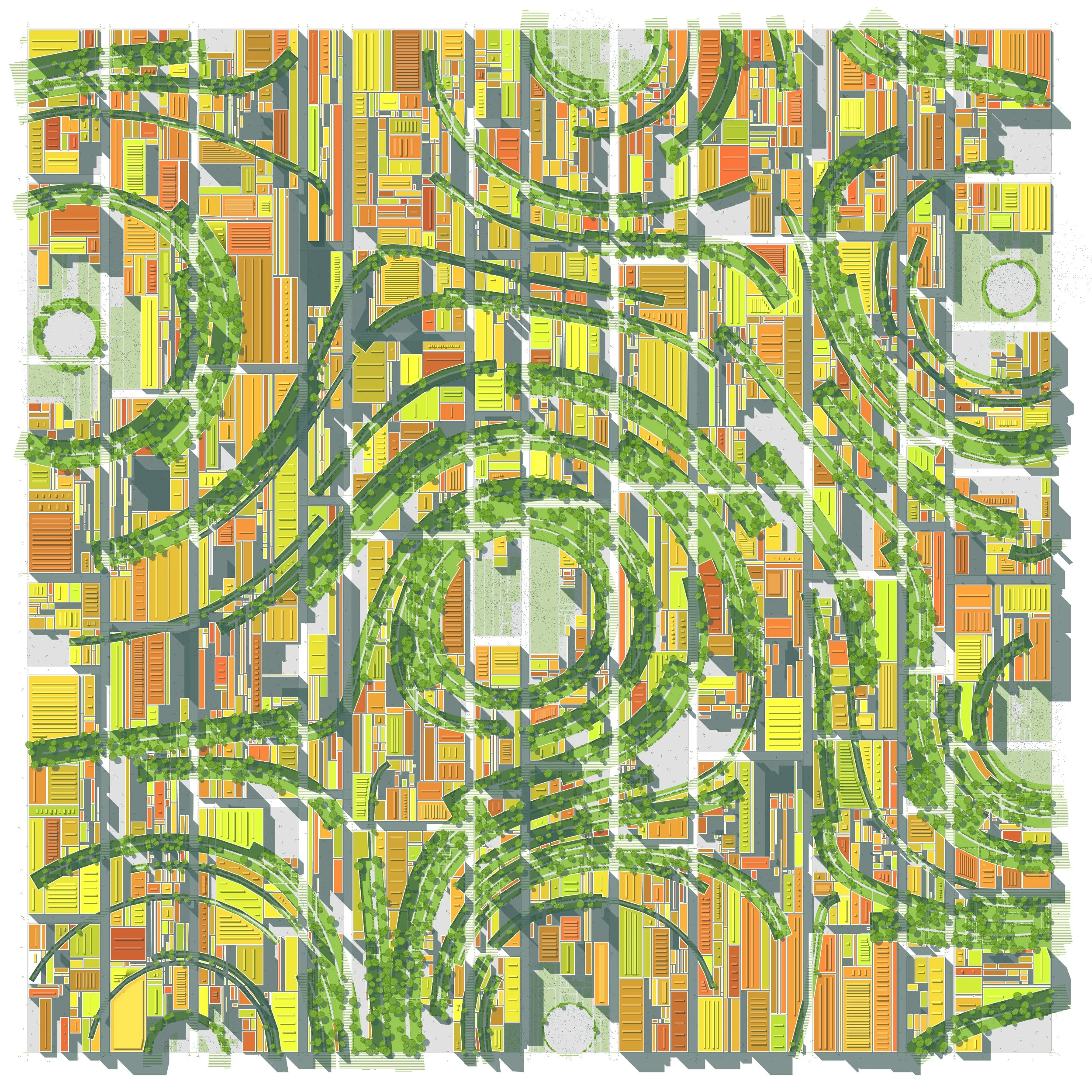 Parametric Cities (pineapple salad)