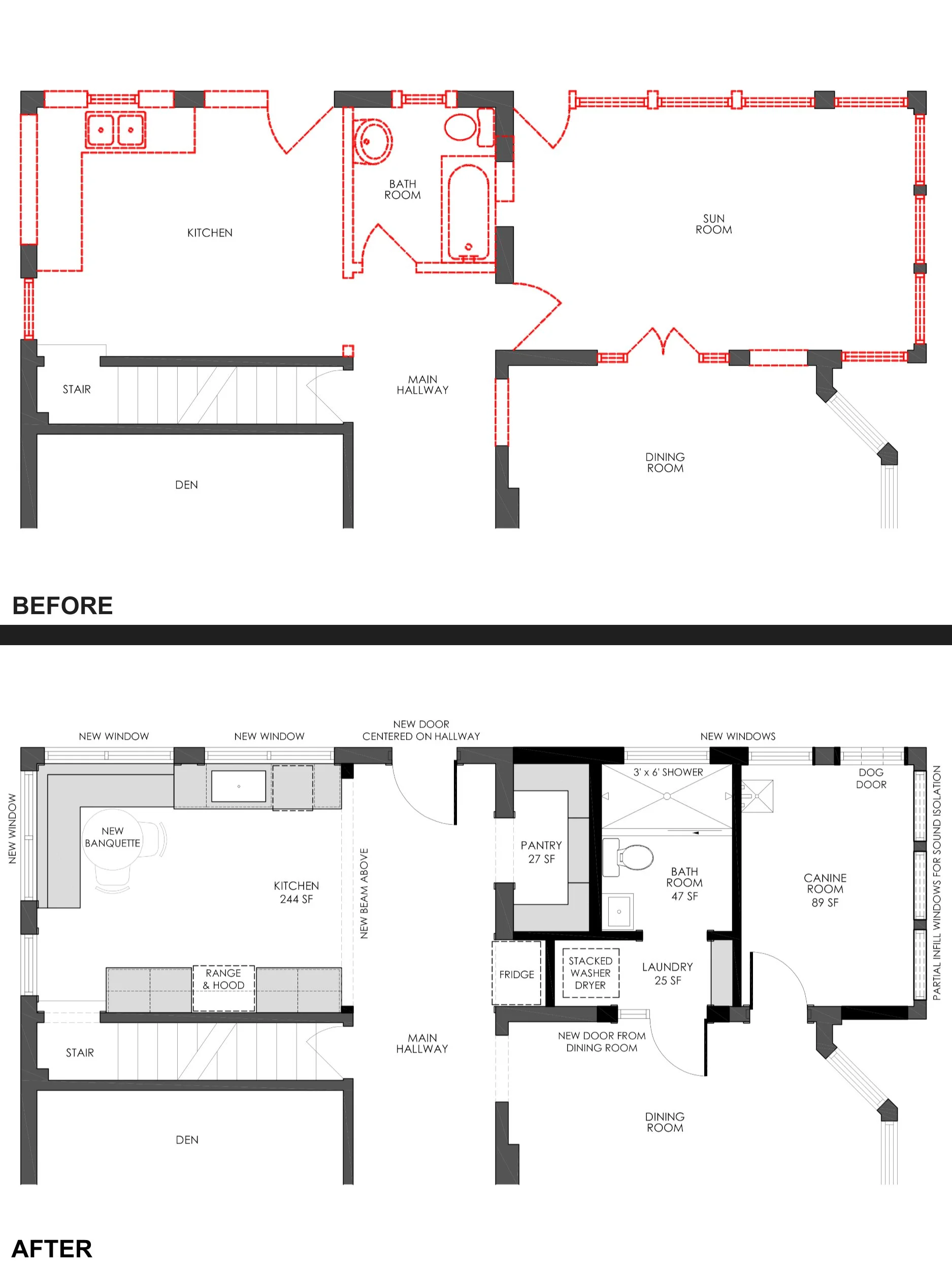 Panorama Kitchen (Before and After)