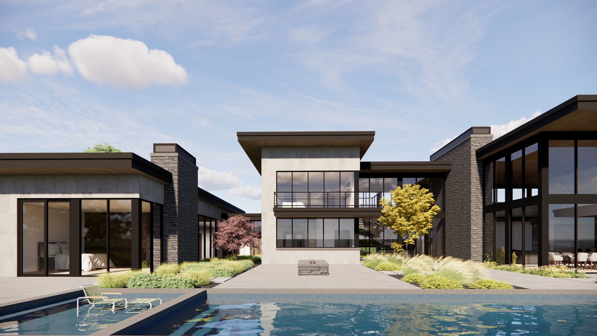 Foxworth Architecture - Block House (Rear)