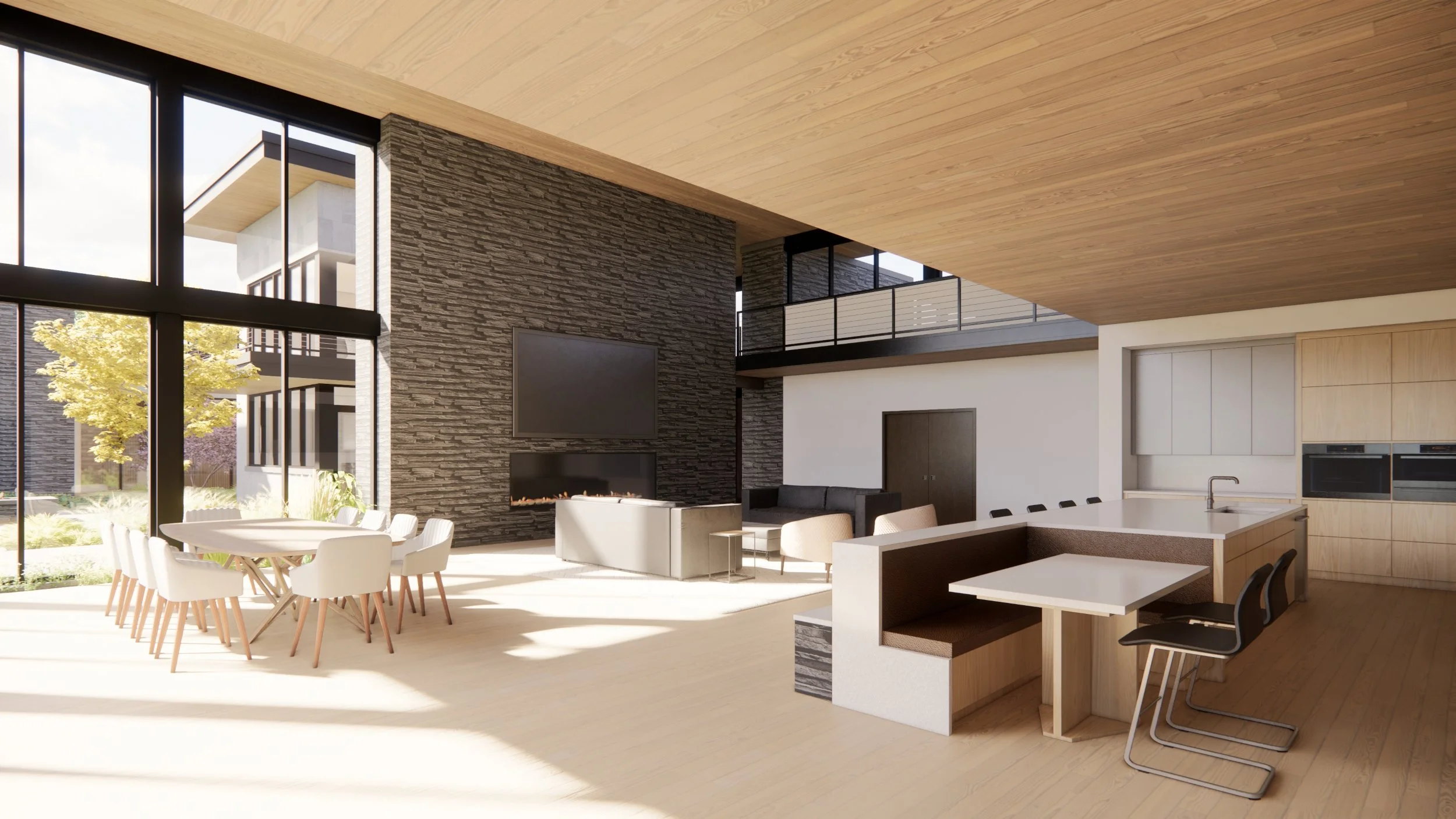 Foxworth Architecture - Block House (Great Room)