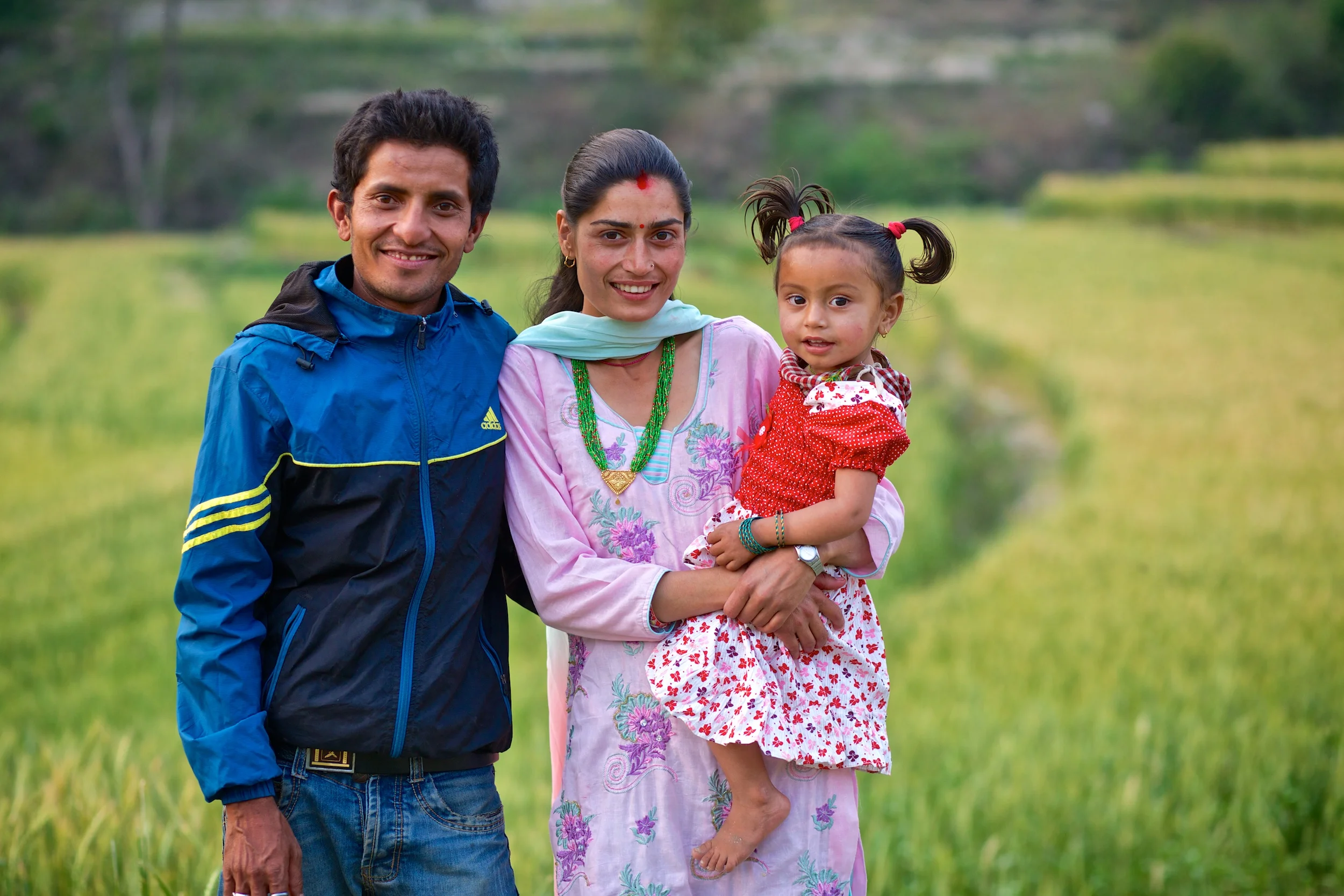 Rohit Phuyal with his family.