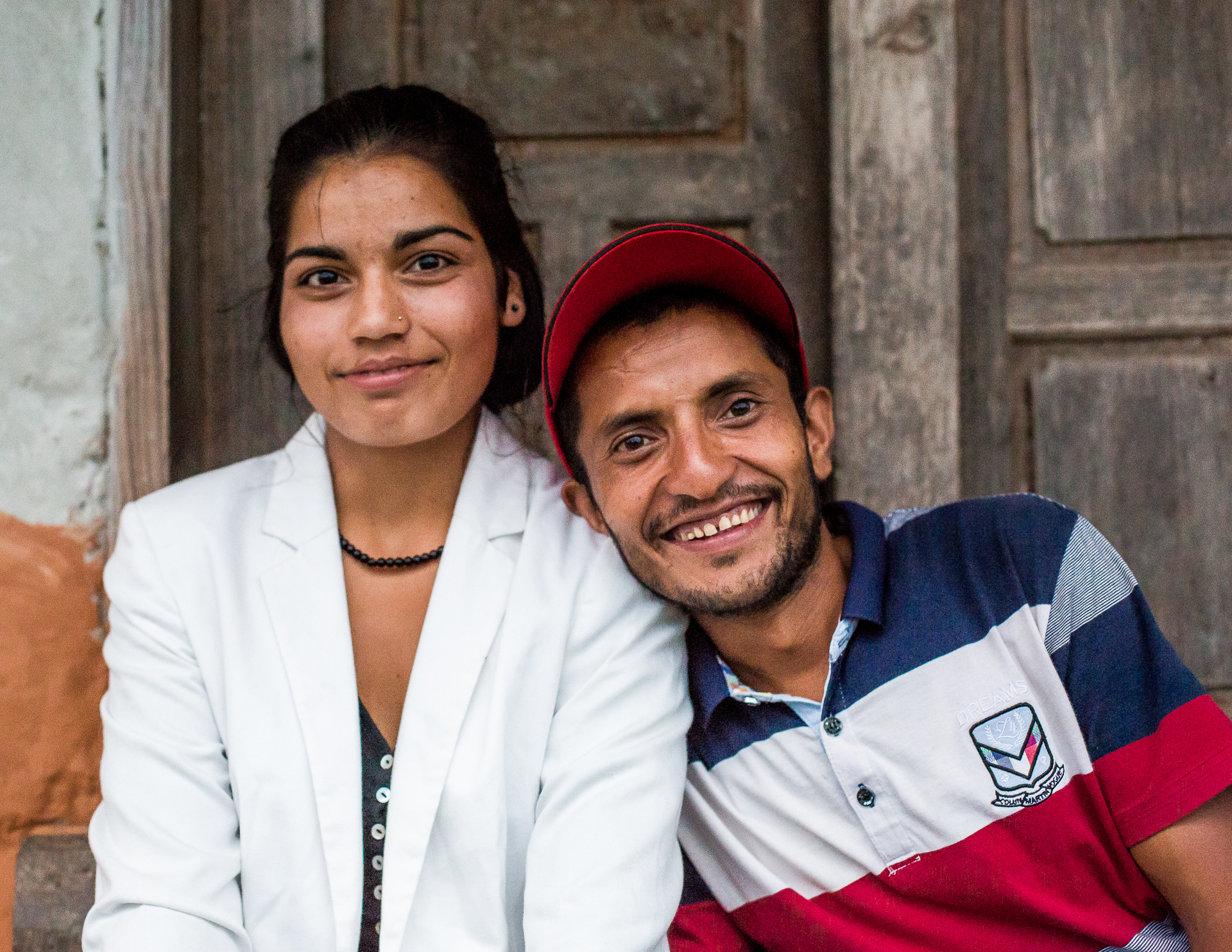 Rohit's sister in law. Transformed with new clothes from a poor village girl to a business women. 