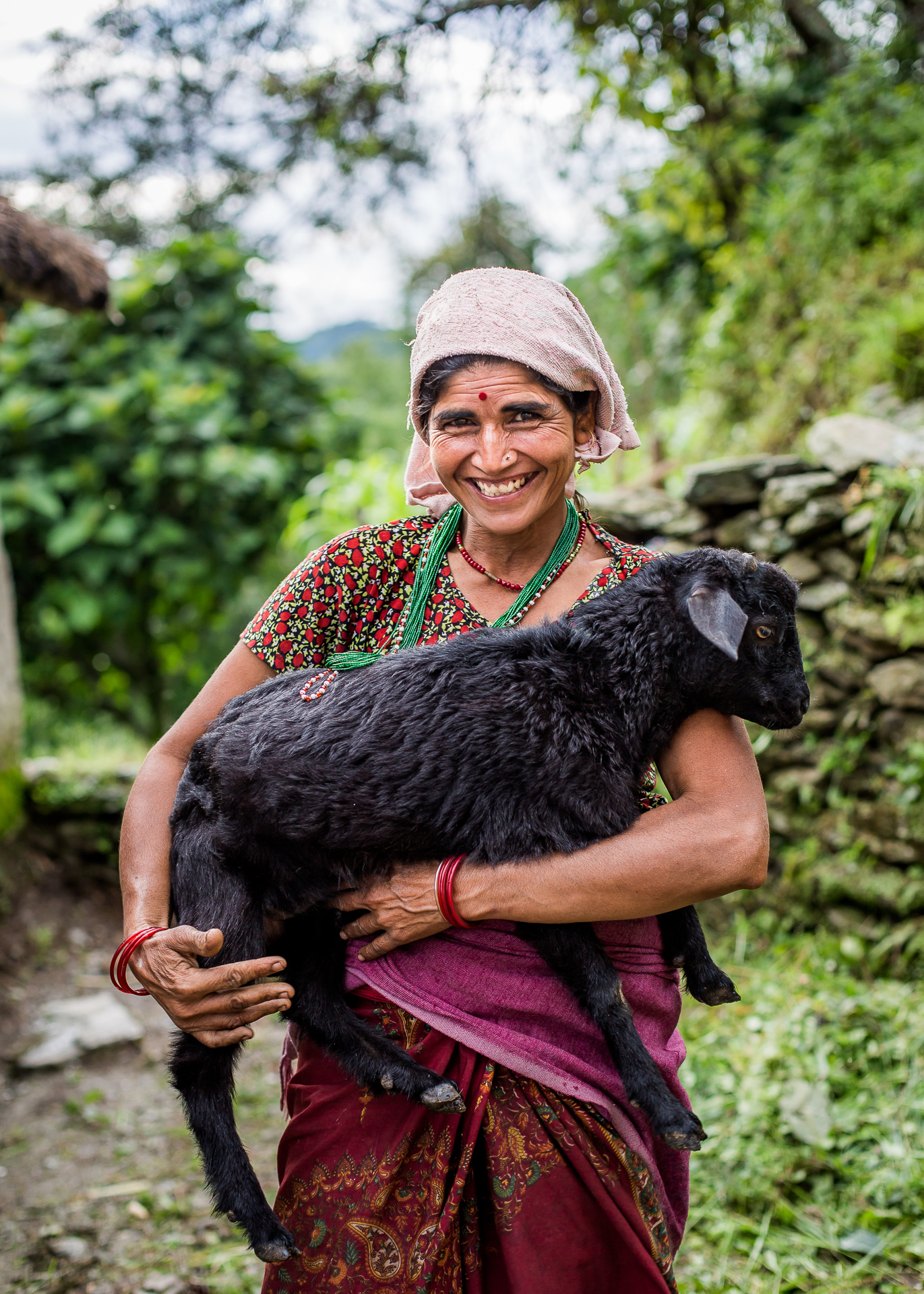 Their goats are their biggest friends, until they are killed to provide meat to feed the family. 
