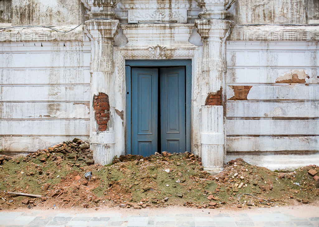 Blocked door in Durbar Square, Kathmandu. 