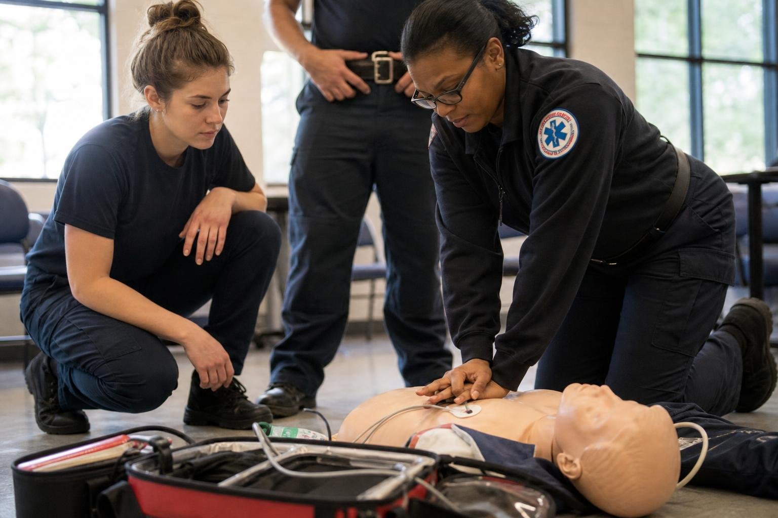 EMS training equipment representing preparation for emergency response
