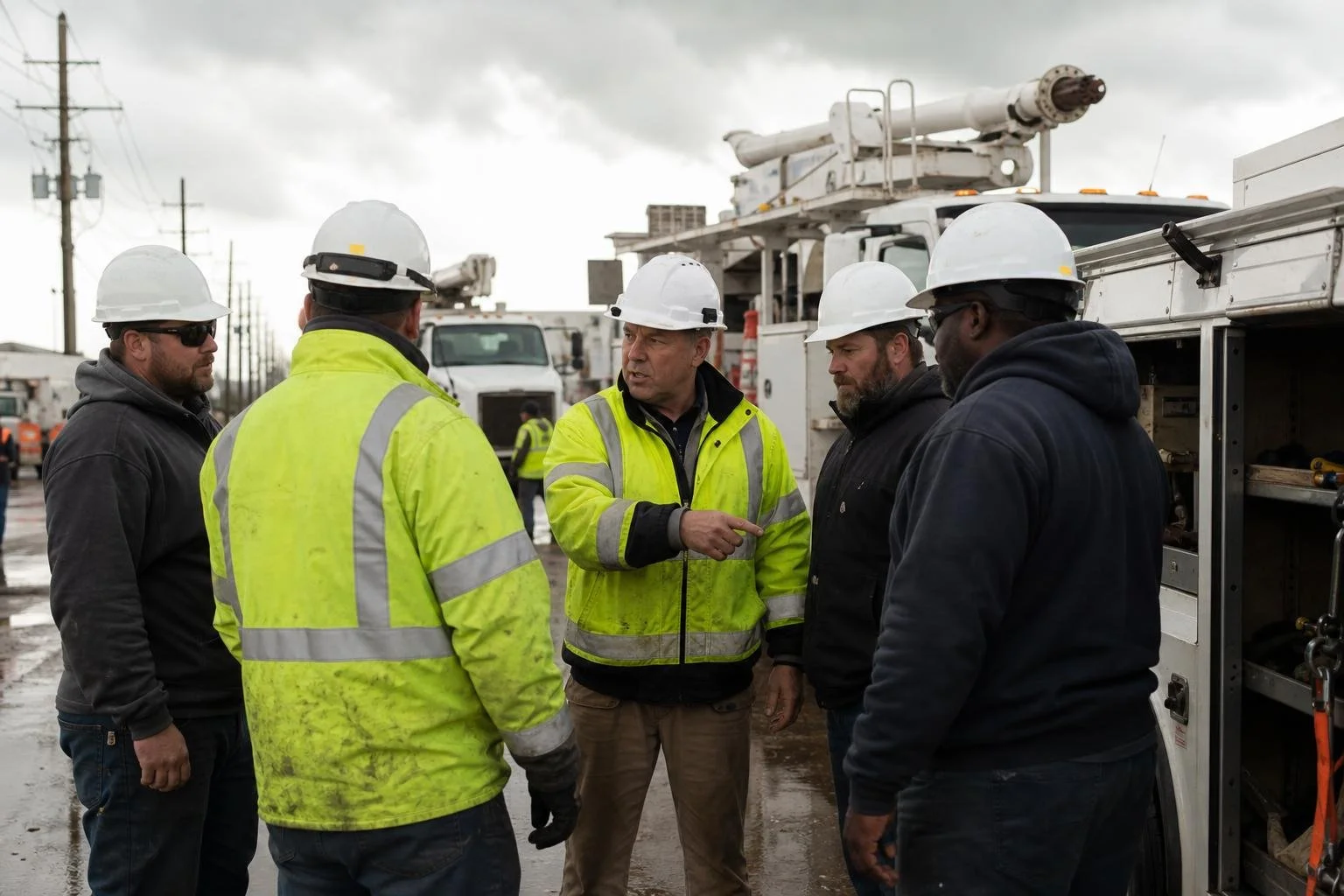Crews preparing for infrastructure recovery after an emergency