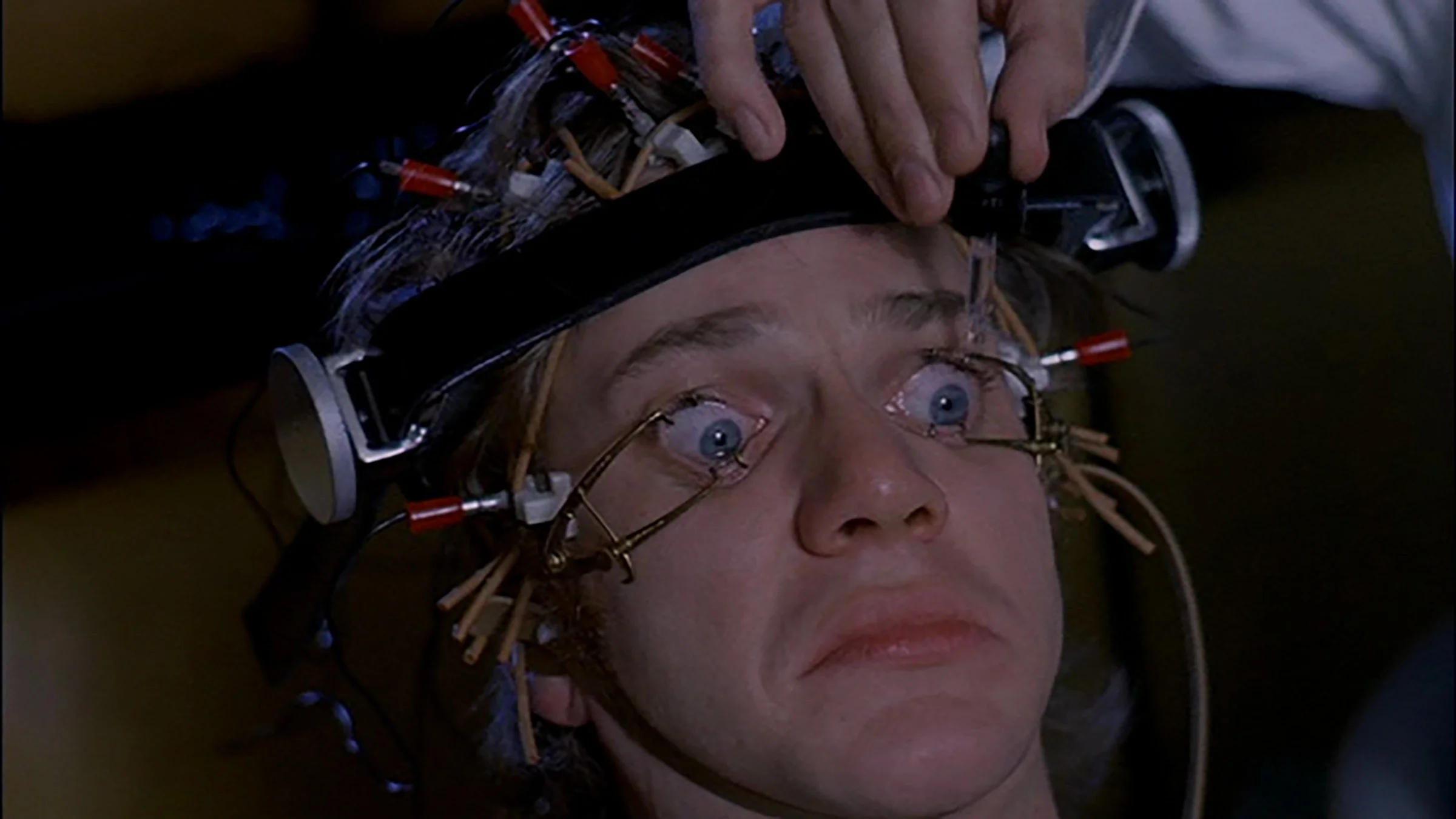 Still taken from A Clockwork Orange. Directed by Stanley Kubrick. Cinematography by John Alcott.