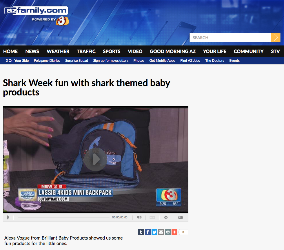 Shark Week fun with shark themed baby products