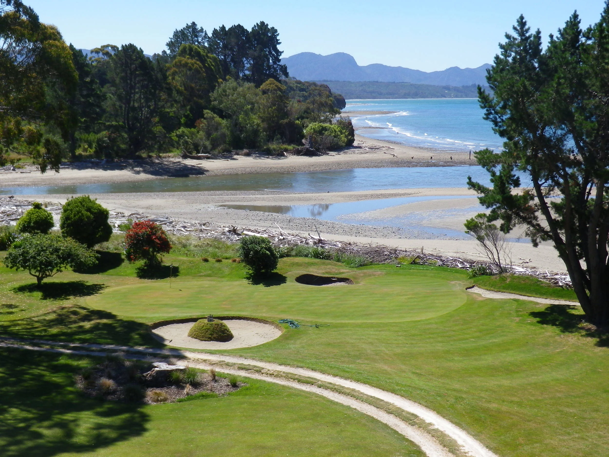 View from fairway lay-up