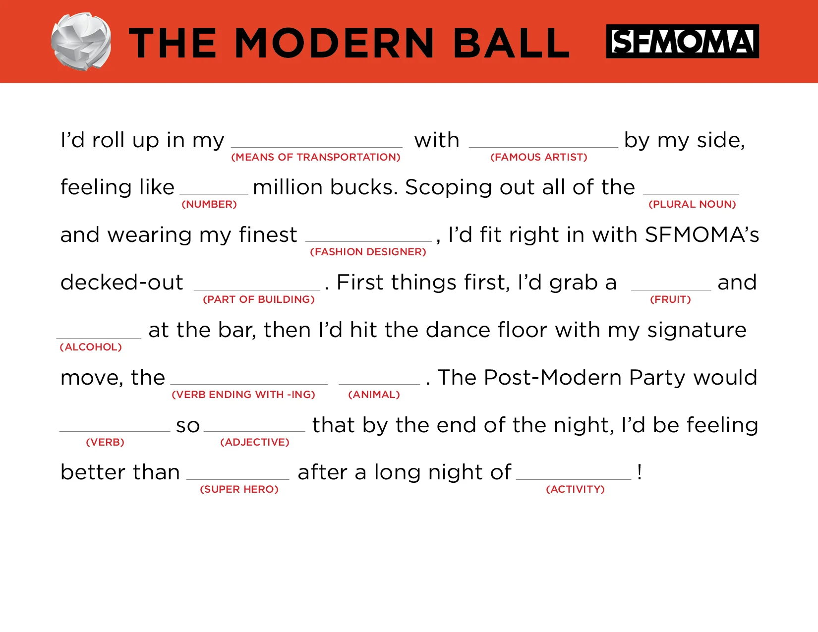The Modern Ball - SFMOMA