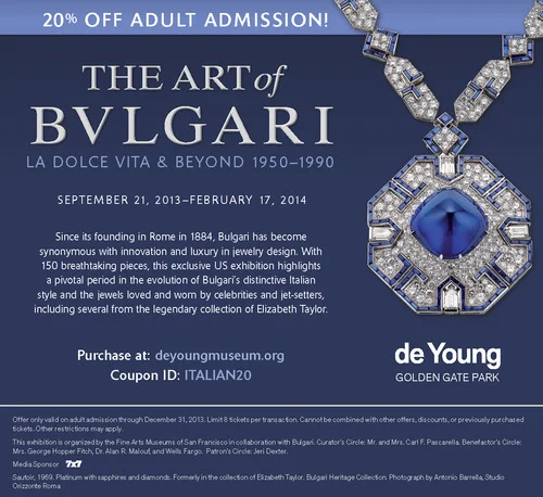 Bulgari Campaign - de Young Museum