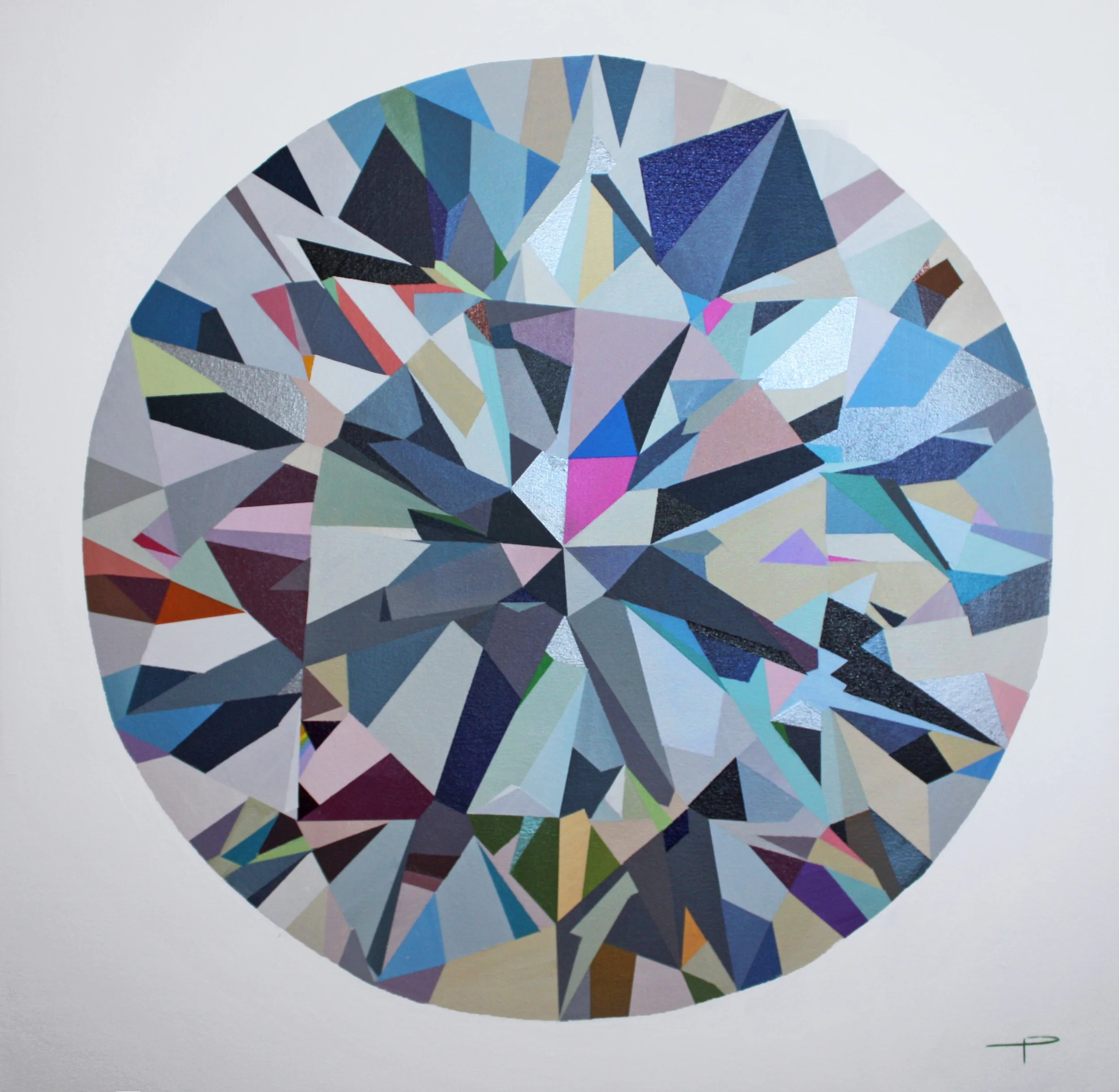 Diamond 1 Acrylic on canvas 30"x30"