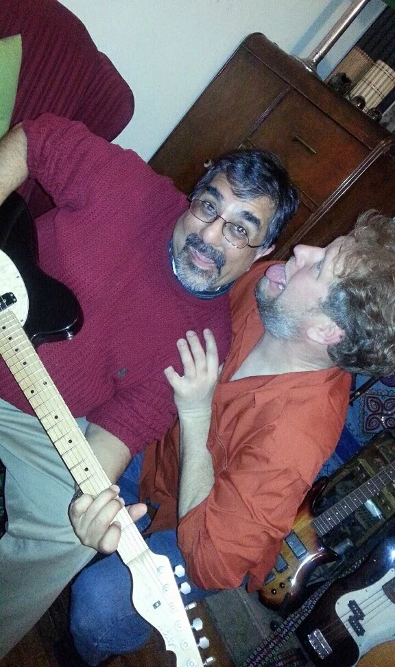 Lurch shows Bob a new lick!
