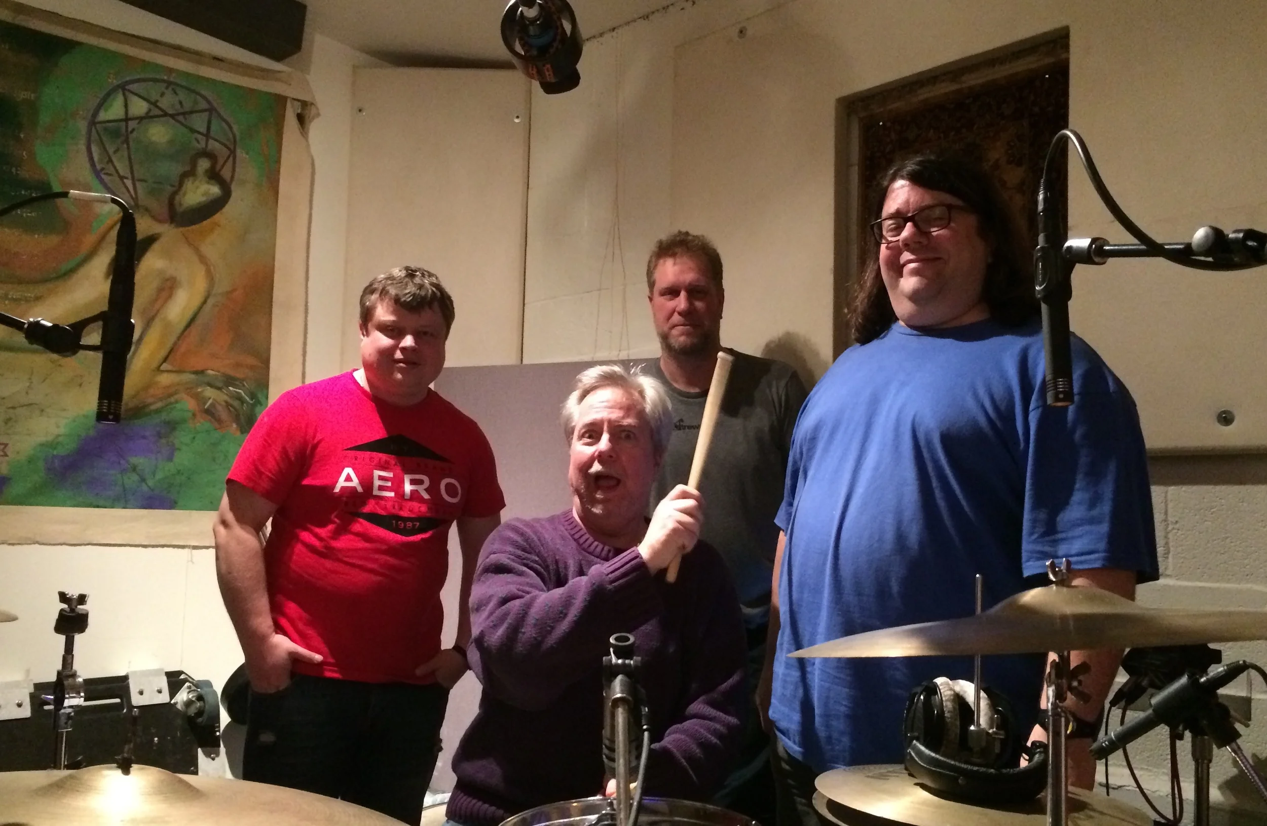 Another good night in the studio with Roman, David, Lurch & Scot