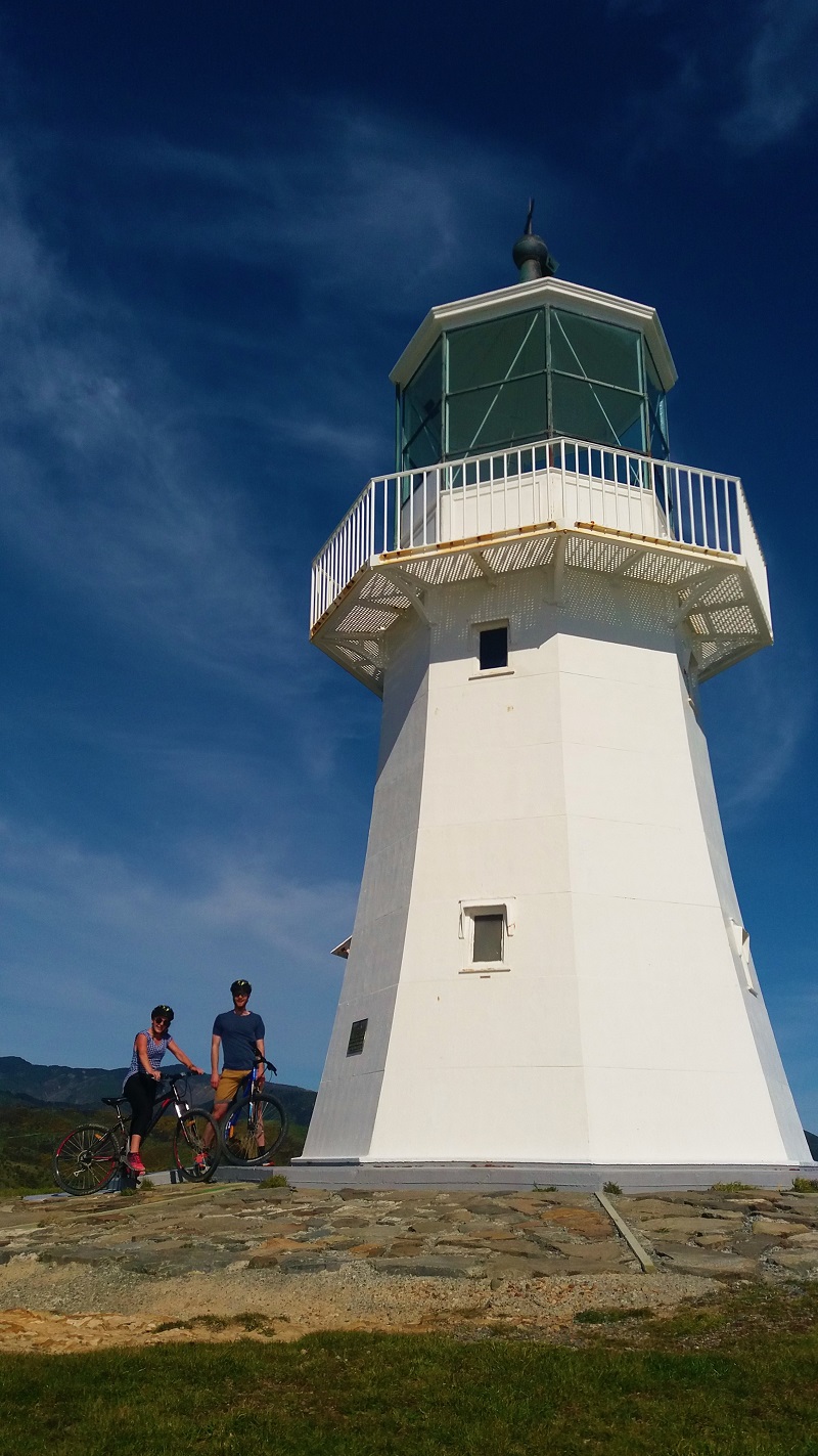 School group explore Pencarrow lighthouse